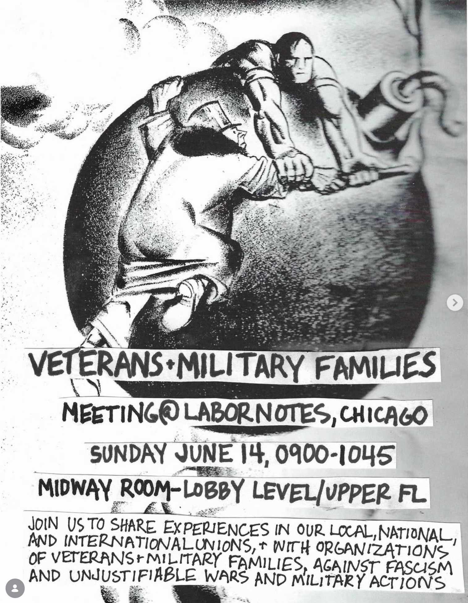 Veterans & Families Meeting @ Labor Notes