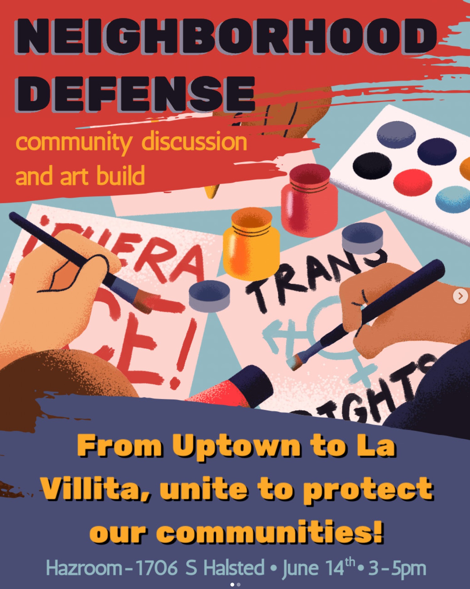 Neighborhood Defense Discussion & Art Build