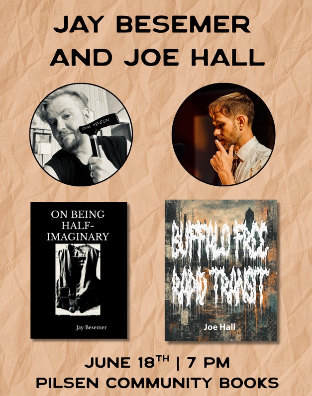 Jay Besemer and Joe Hall at Pilsen Community Books