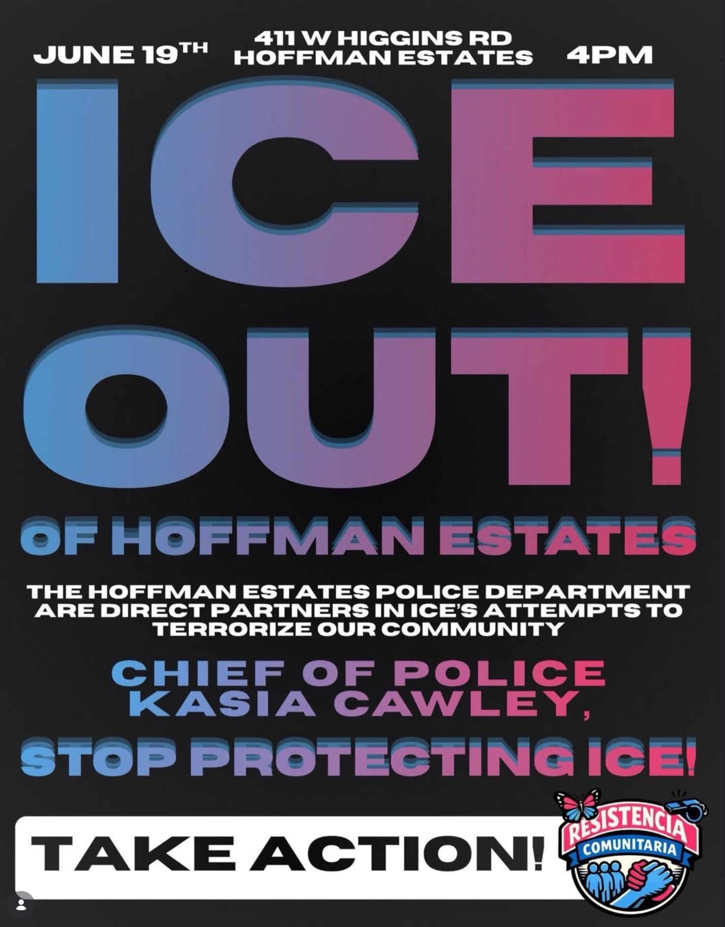 ICE OUT of Hoffman Estates!