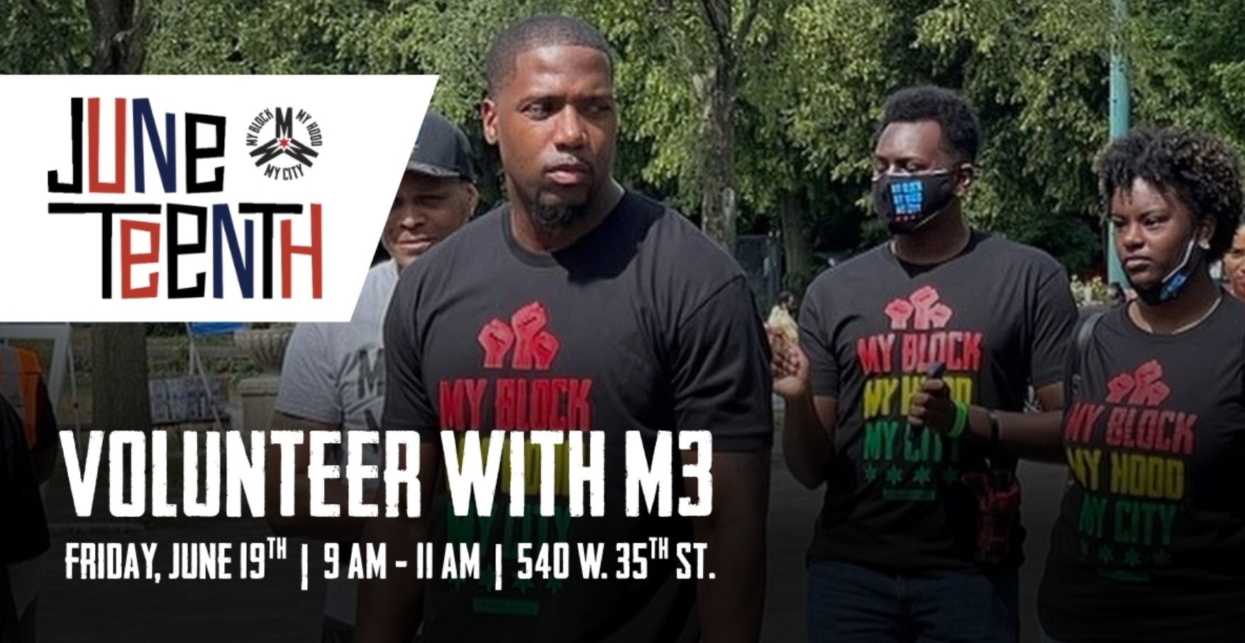 On Juneteenth, Volunteer With M3