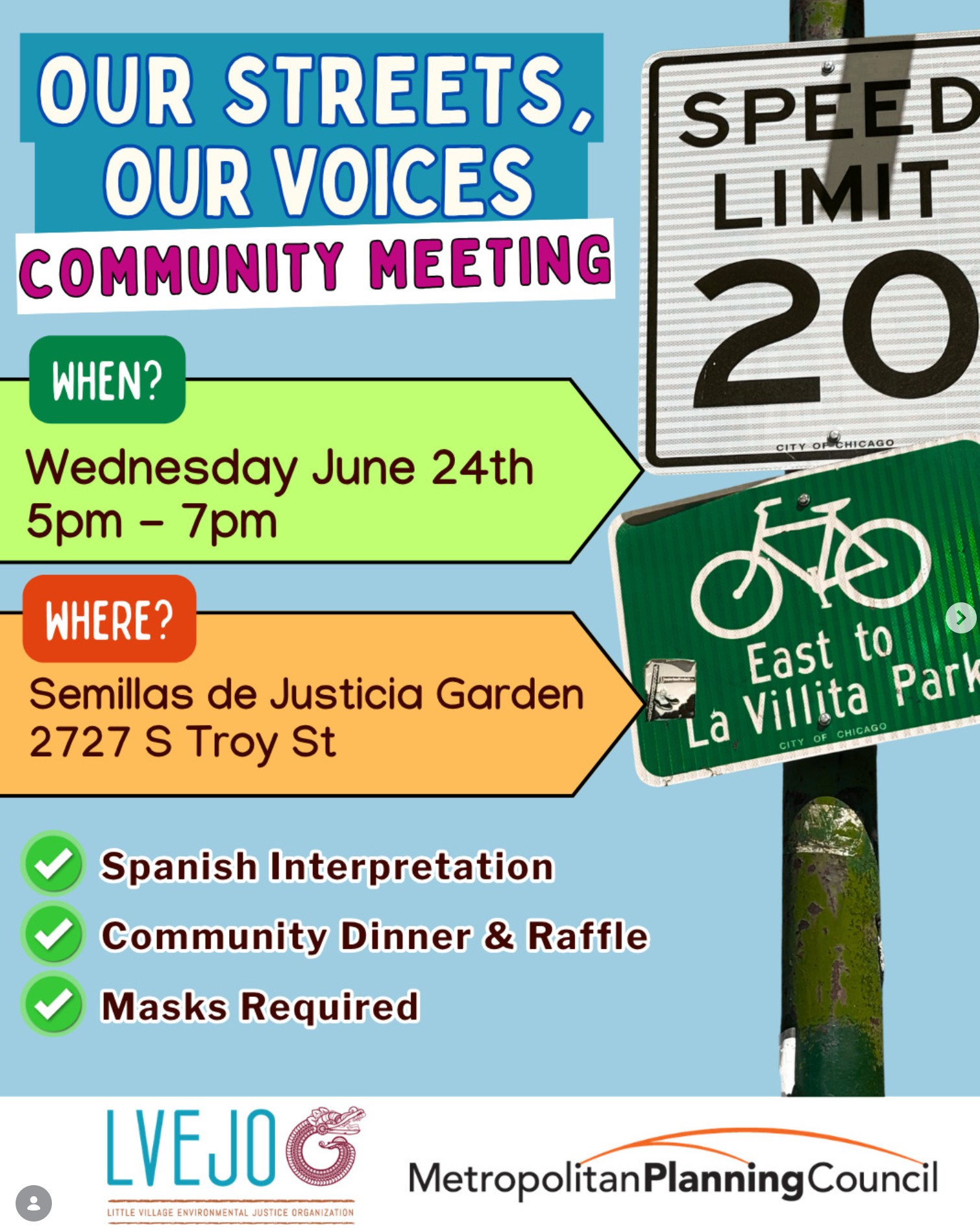 Our Streets, Our Voices Community Meeting