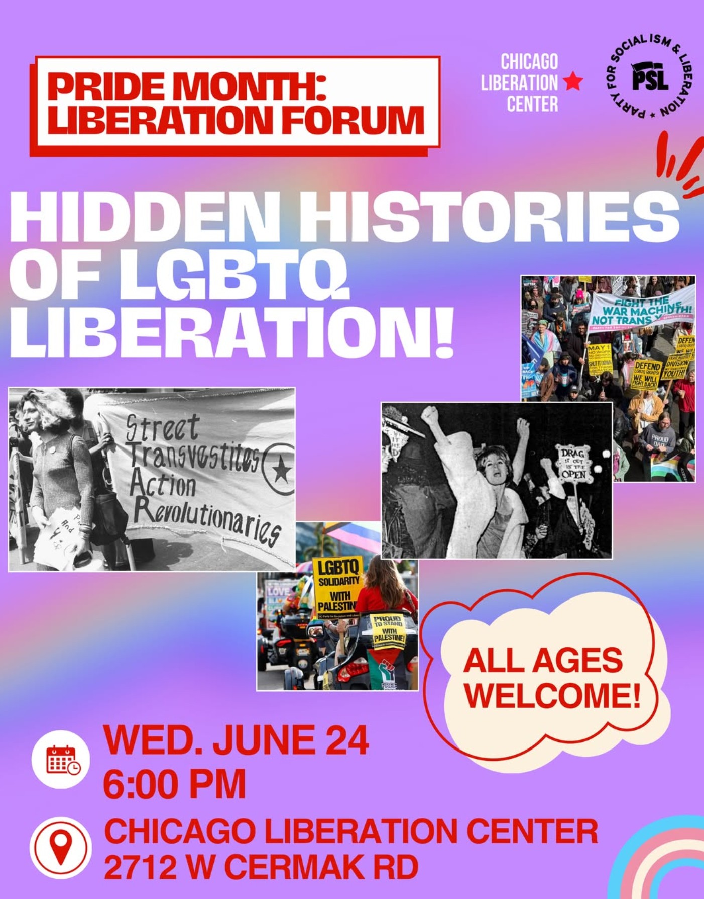 Pride Month Forum - Hidden Histories of LGBTQ Liberation