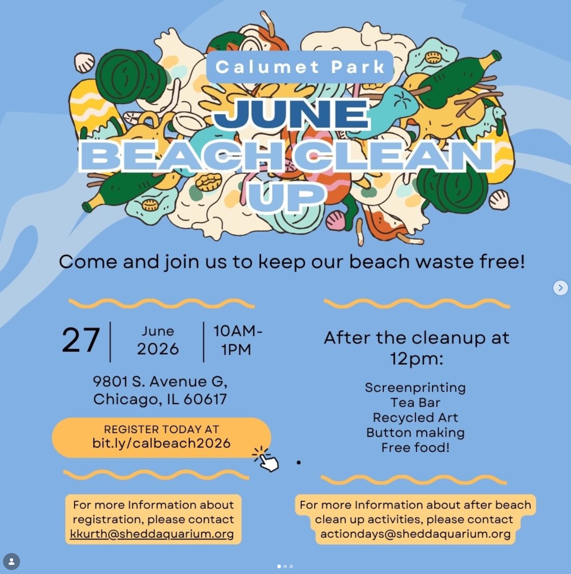 Calumet Park June Beach Clean-up