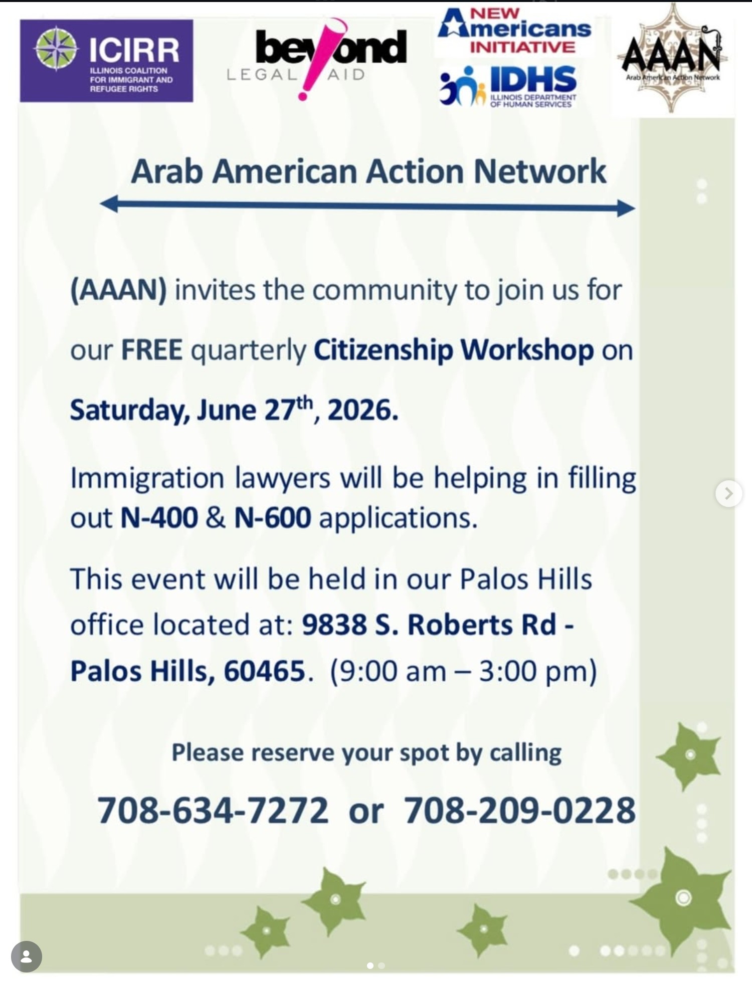 Free Citizenship Workshop