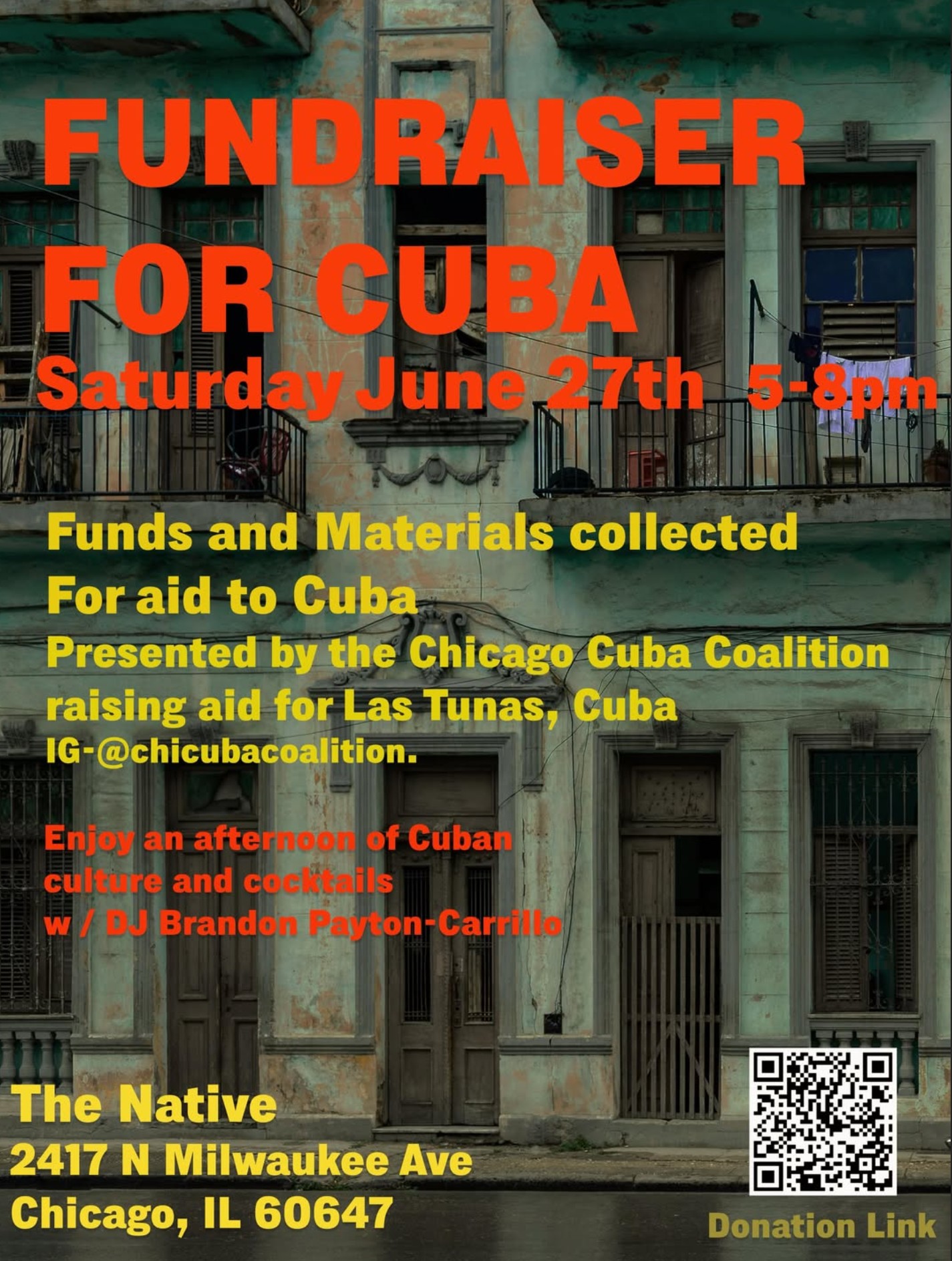Fundraiser for Cuba
