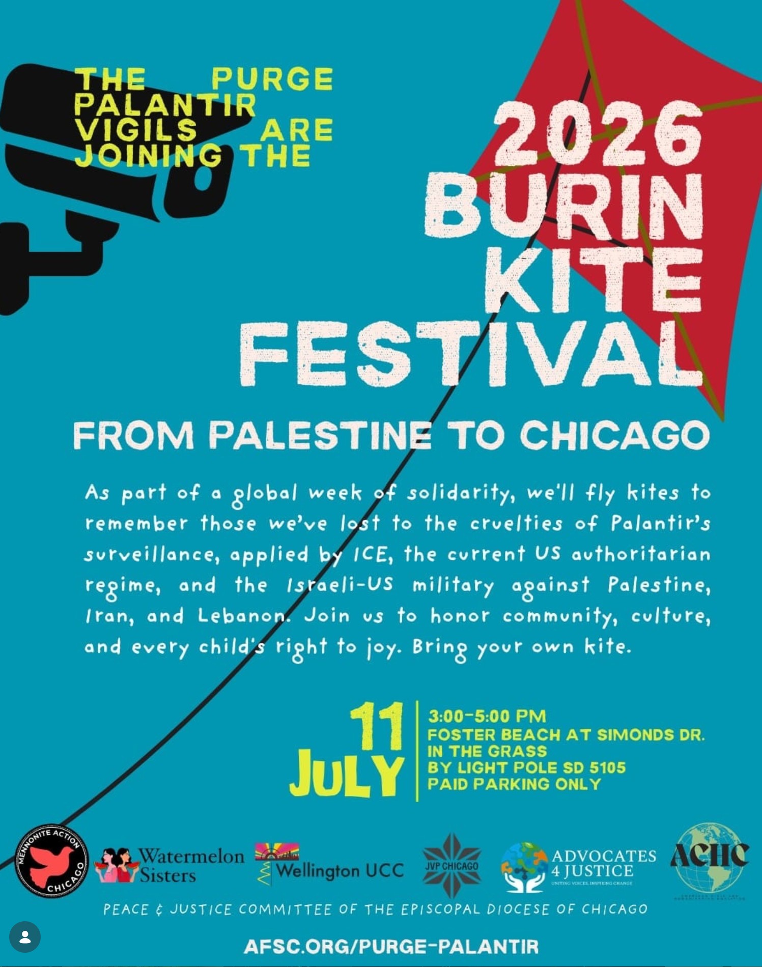 Burnin Kite Festival - From Palestine to Chicago