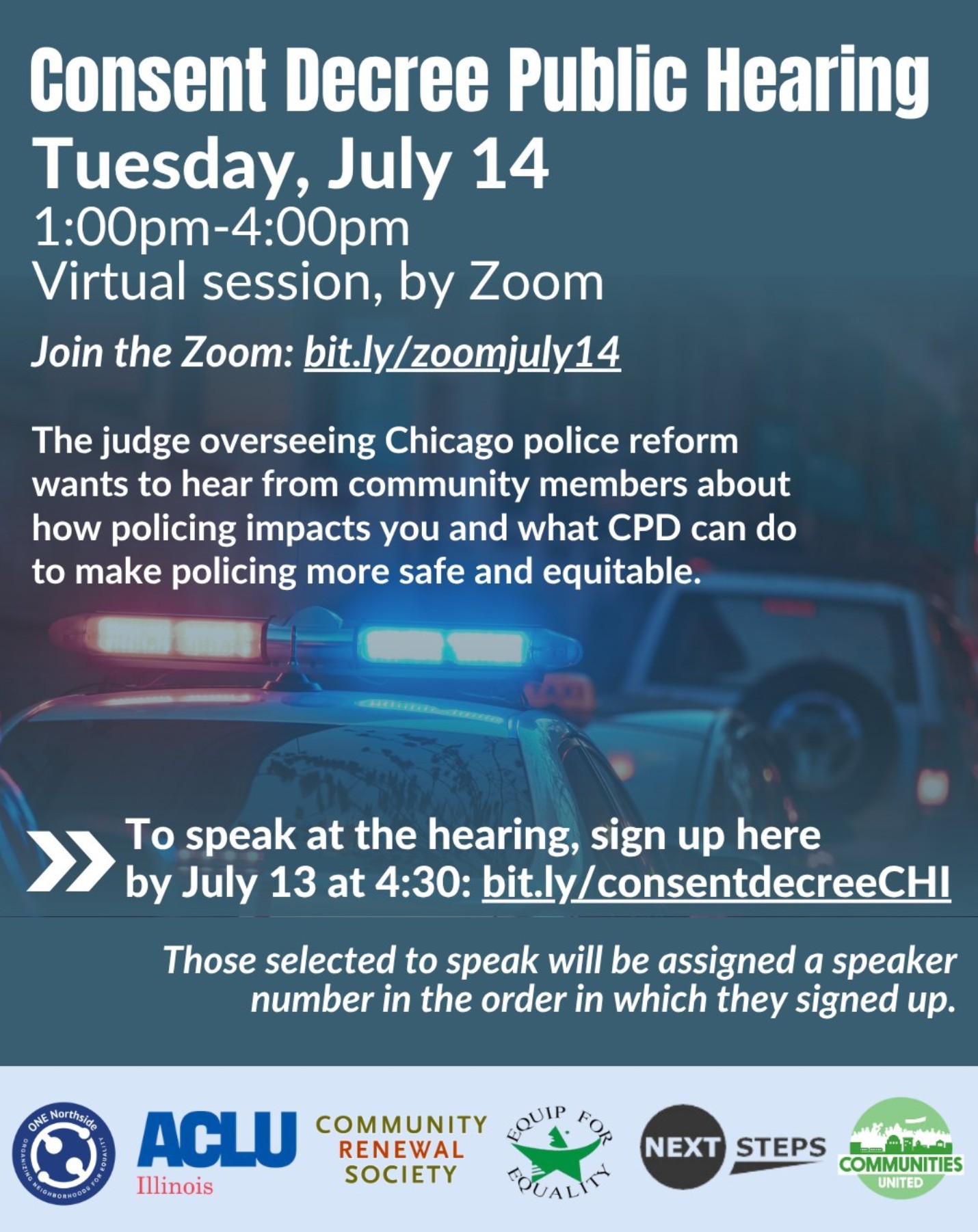 CPD Consent Decree Public Hearing