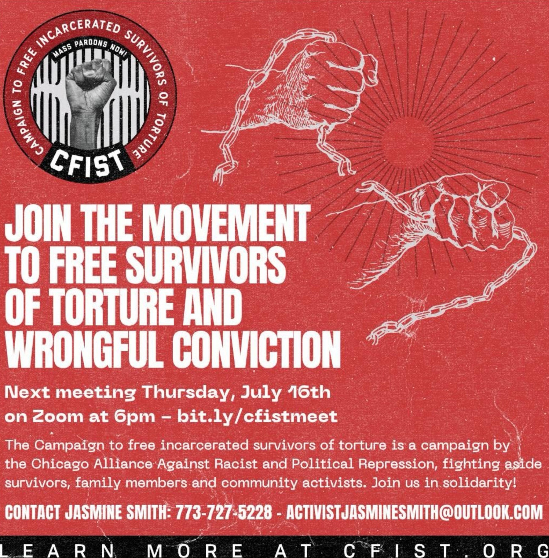 Join the Movement to Free Survivors of Police Torture & Wrongful Conviction