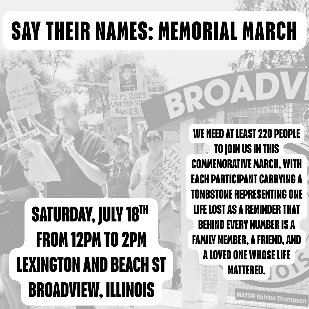 Say Their Names Memorial March