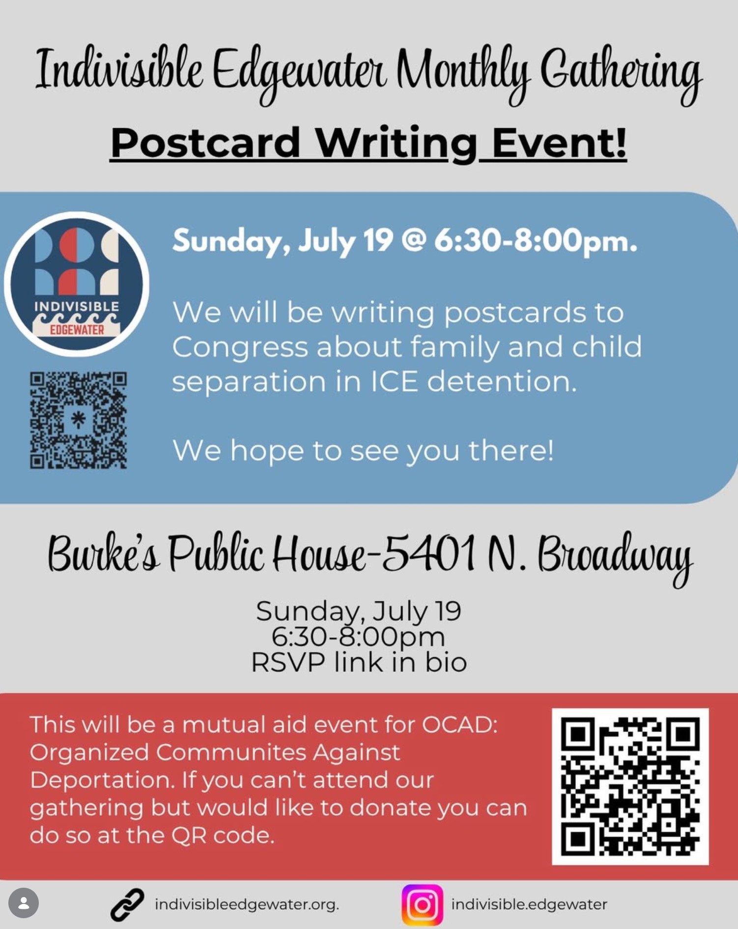 Post Card Writing Event!