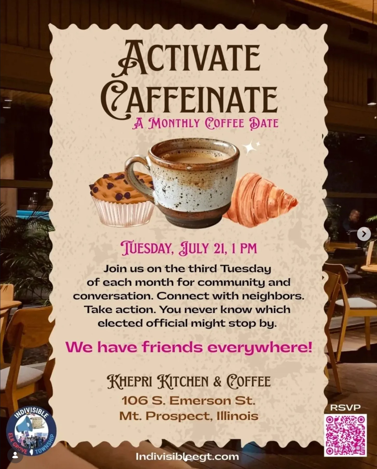 Activate Caffeinate Monthly Meet-up