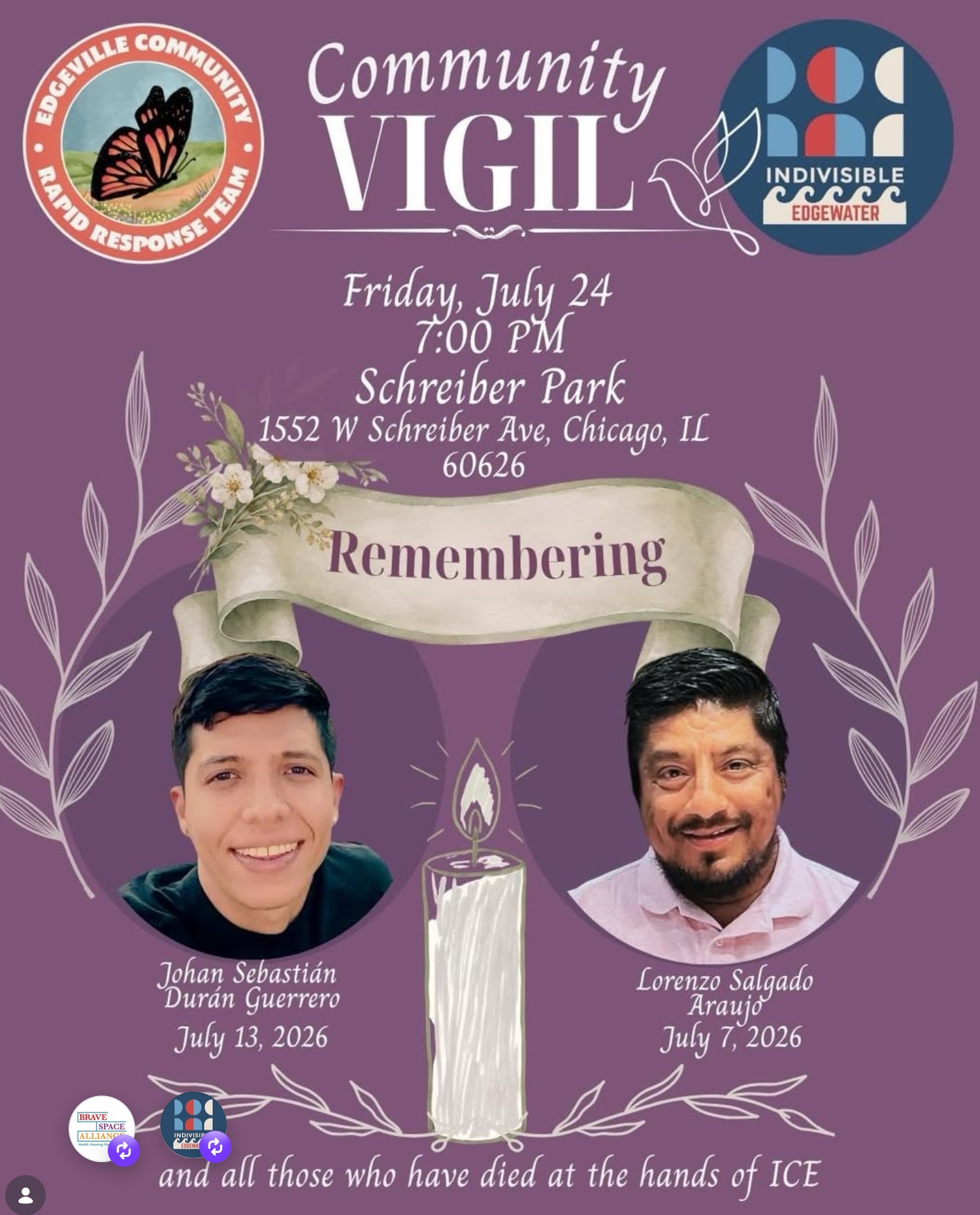 Community Vigil for All Those Who Died at the Hands of ICE