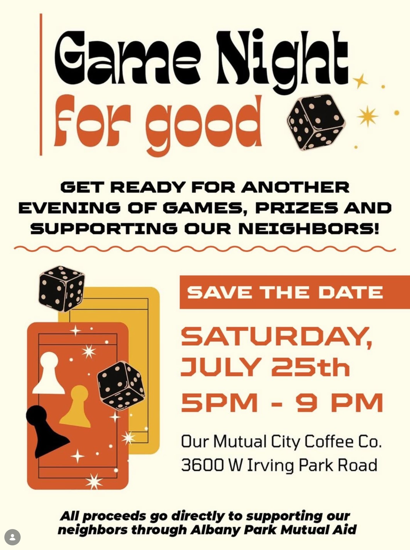 Game Night For Good! Supporting Albany Park Mutual Aid