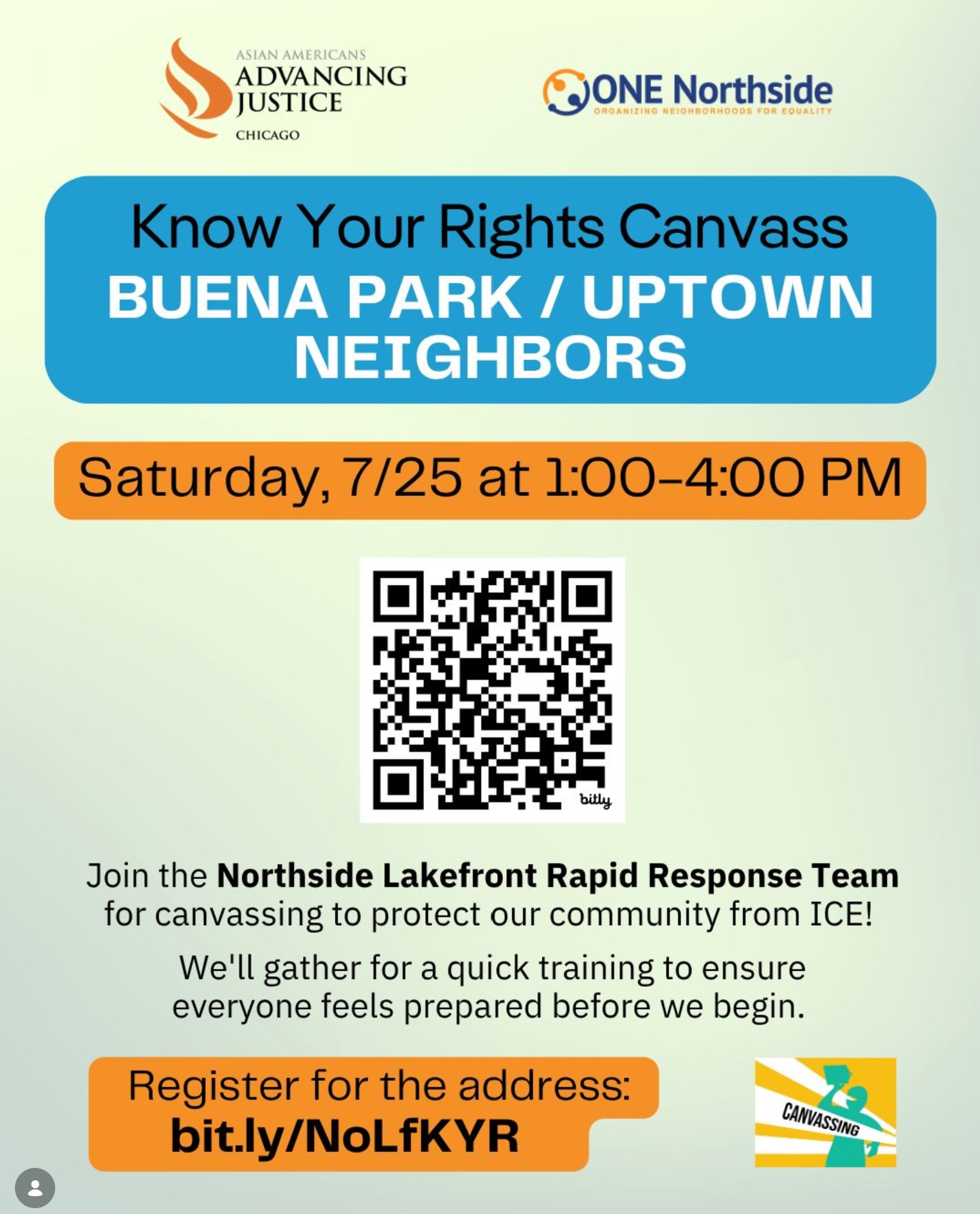 Uptown-Buena Park Know Your Rights Canvass