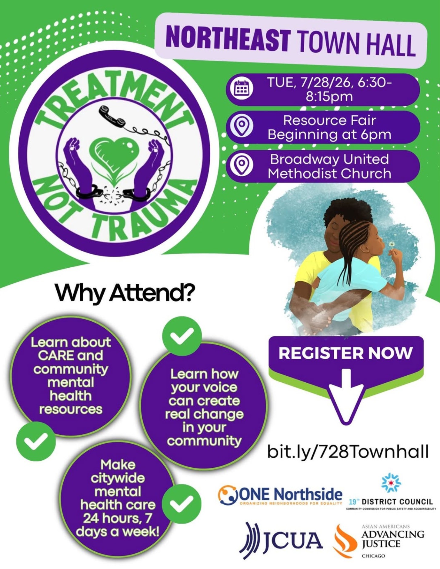 Treatment Not Trauma Northeast Town Hall
