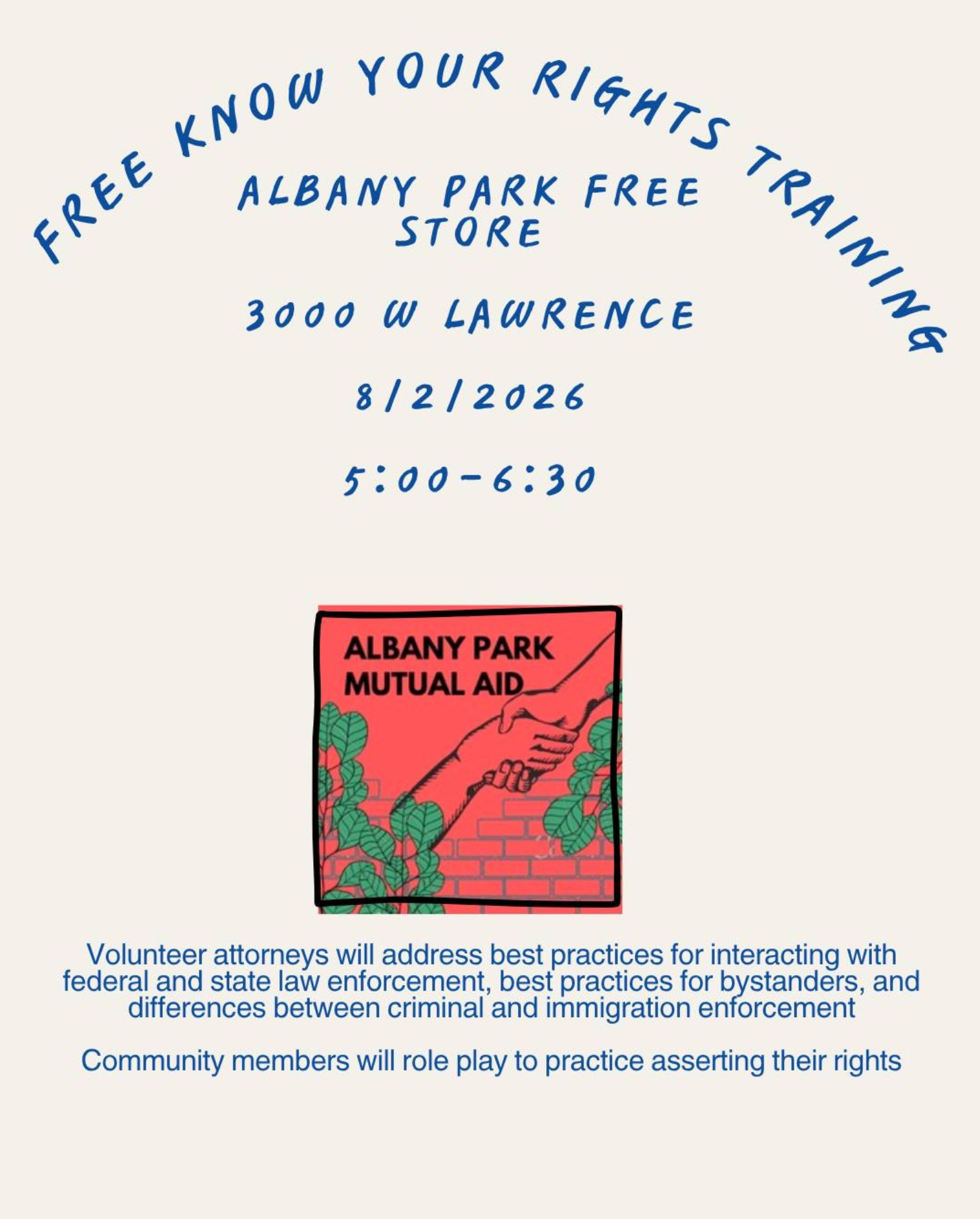 Free Know Your Rights Training