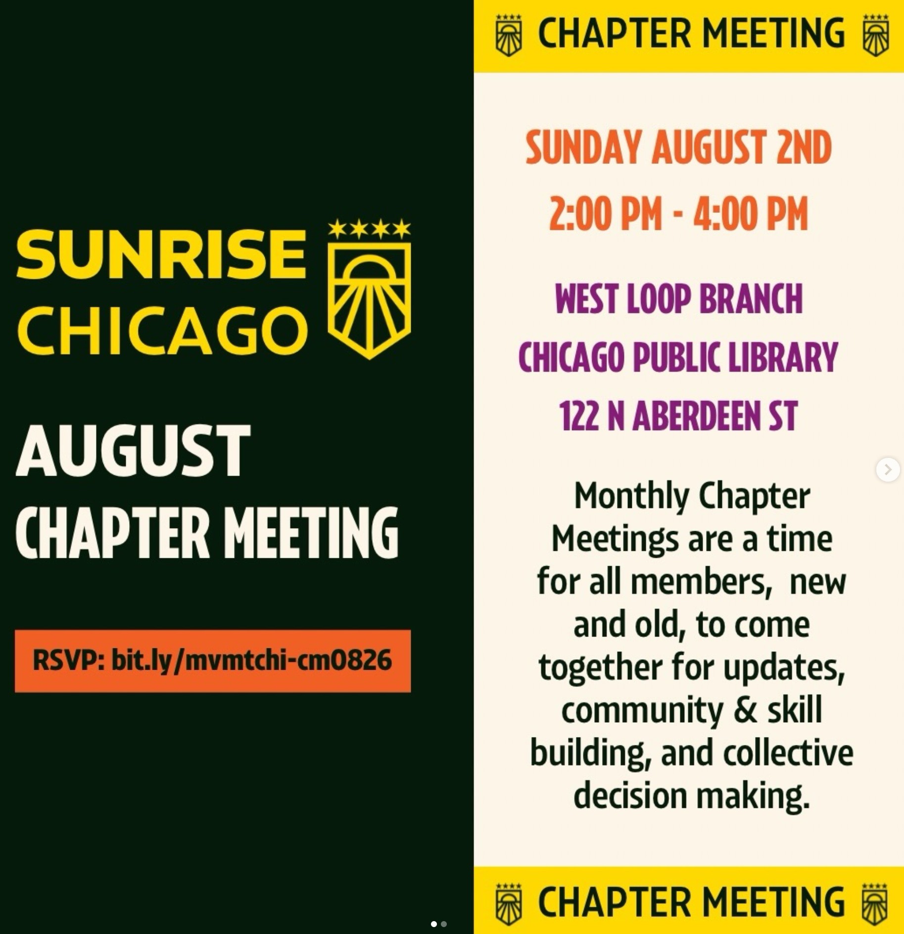 Sunrise Movement Chapter Meeting