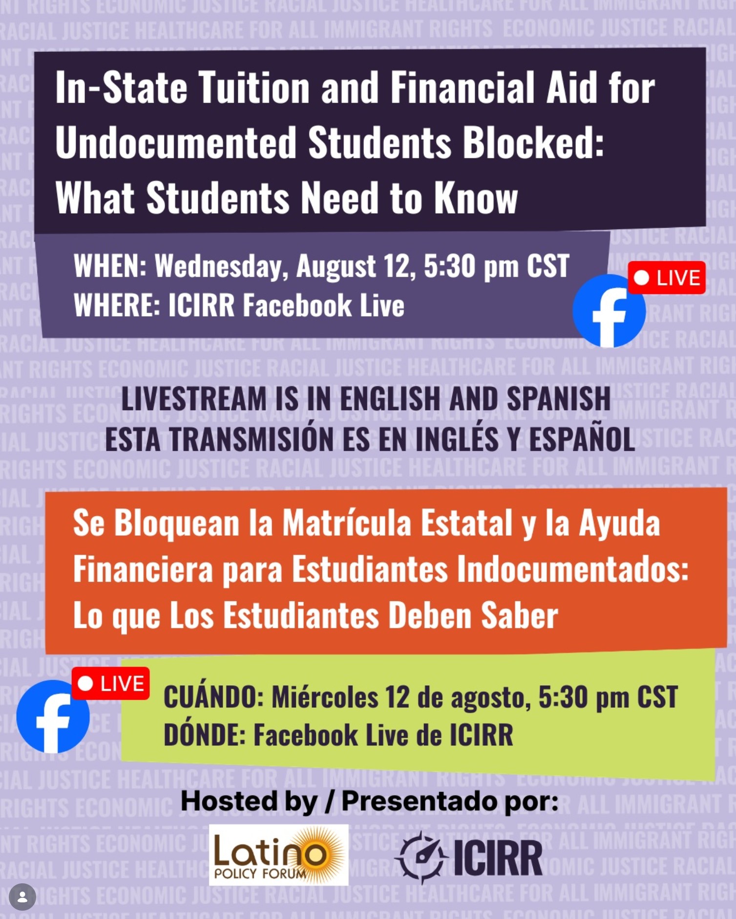 In-State Tuition & Financial Aid for Undocumented Students Blocked