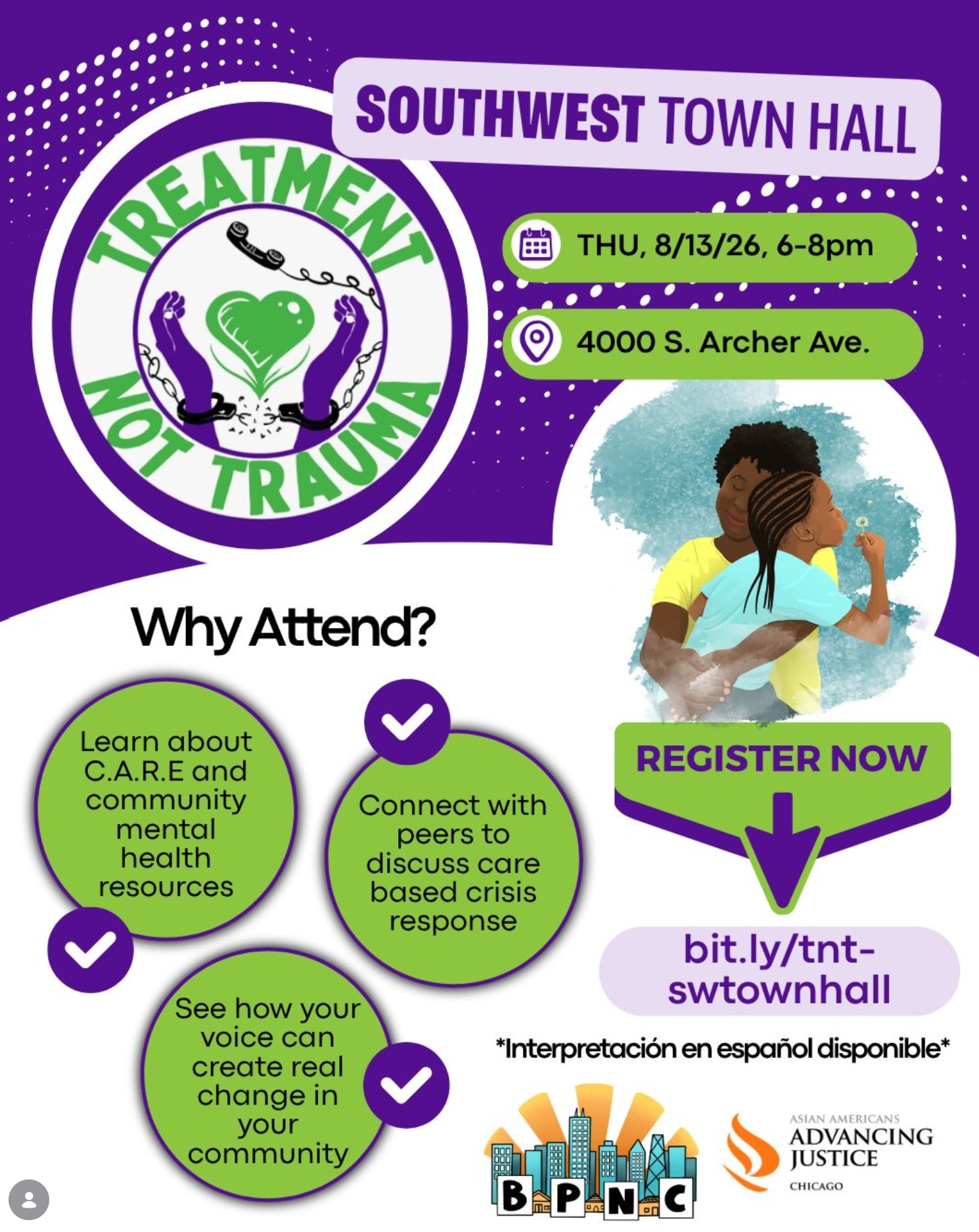Southwest Side Treatment Not Trauma Town Hall