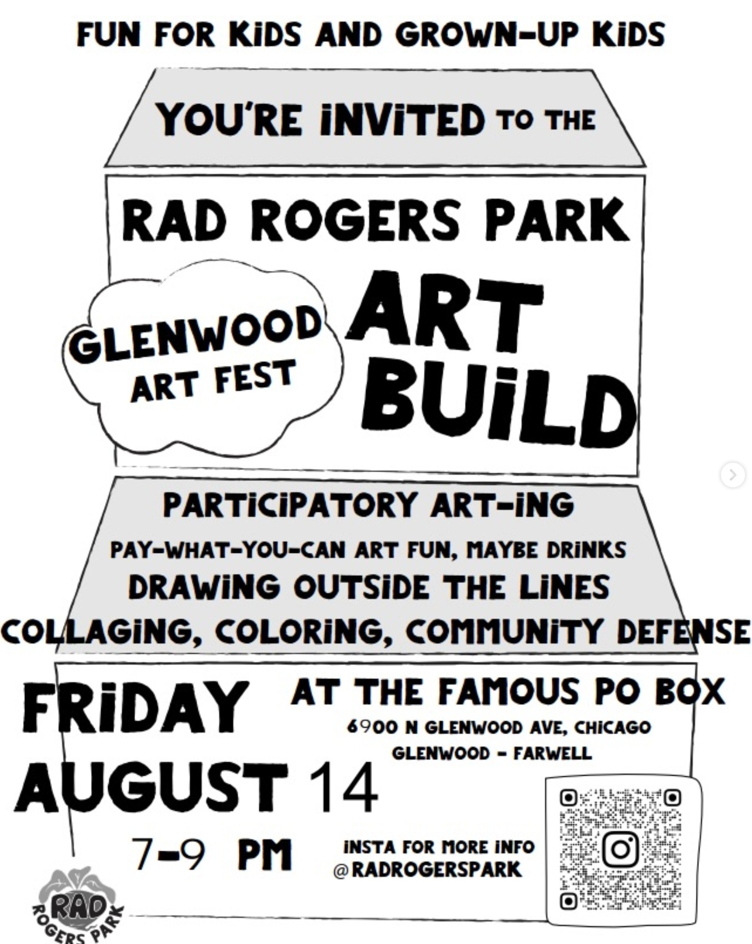 Rad Rogers Park Art Build