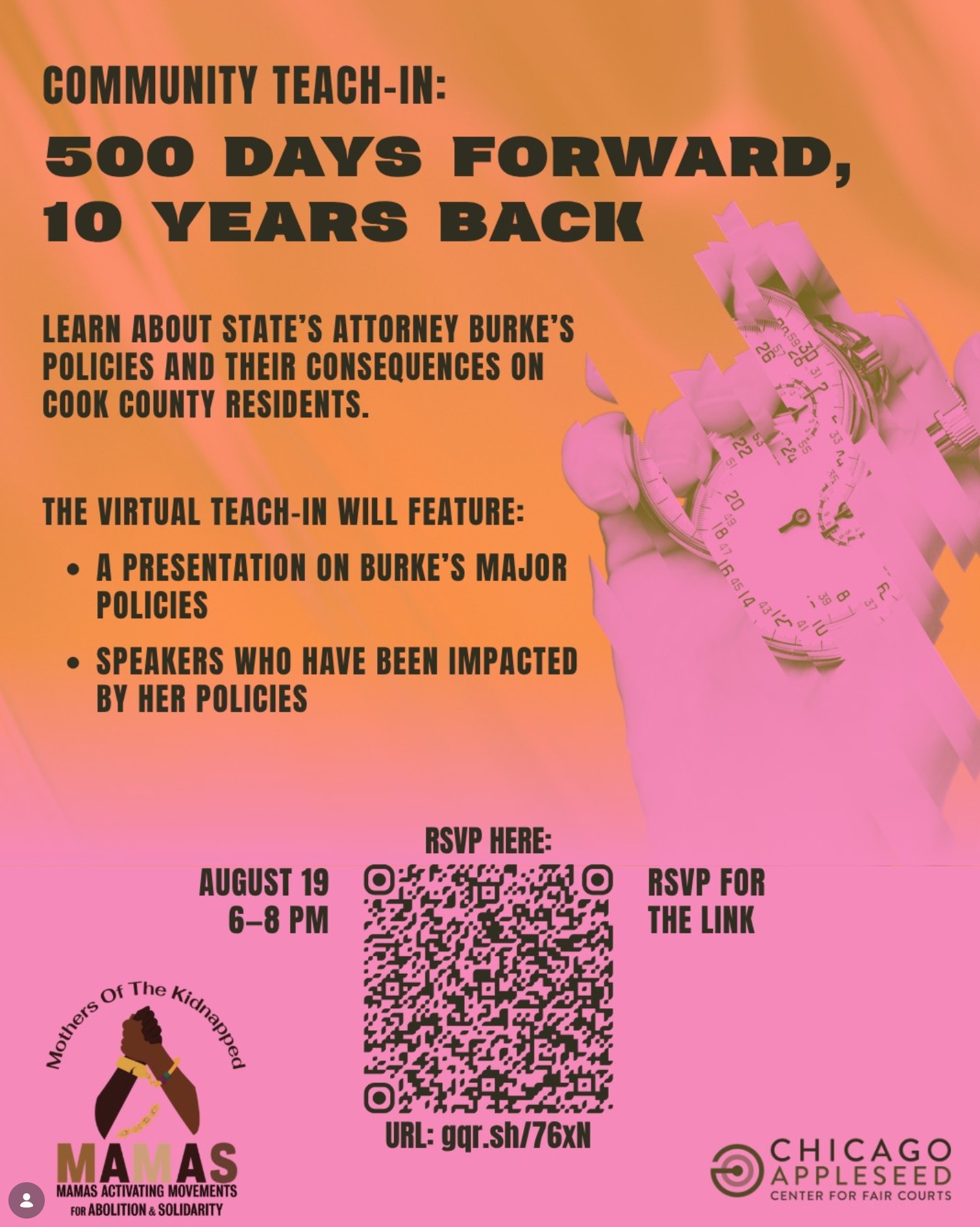Community Teach-In: 500 Days Forward, 10 Years Back