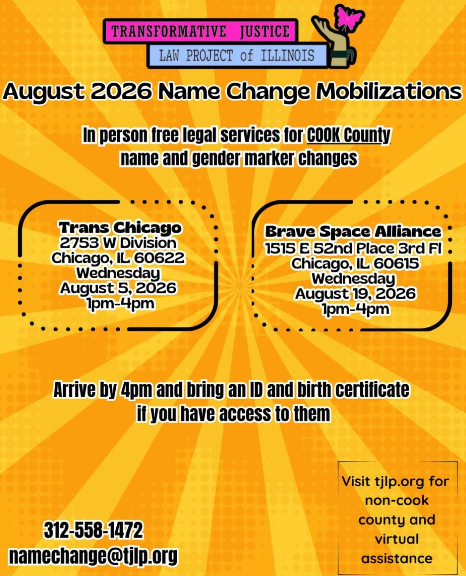 Transformative Justice Name Change Mobilization