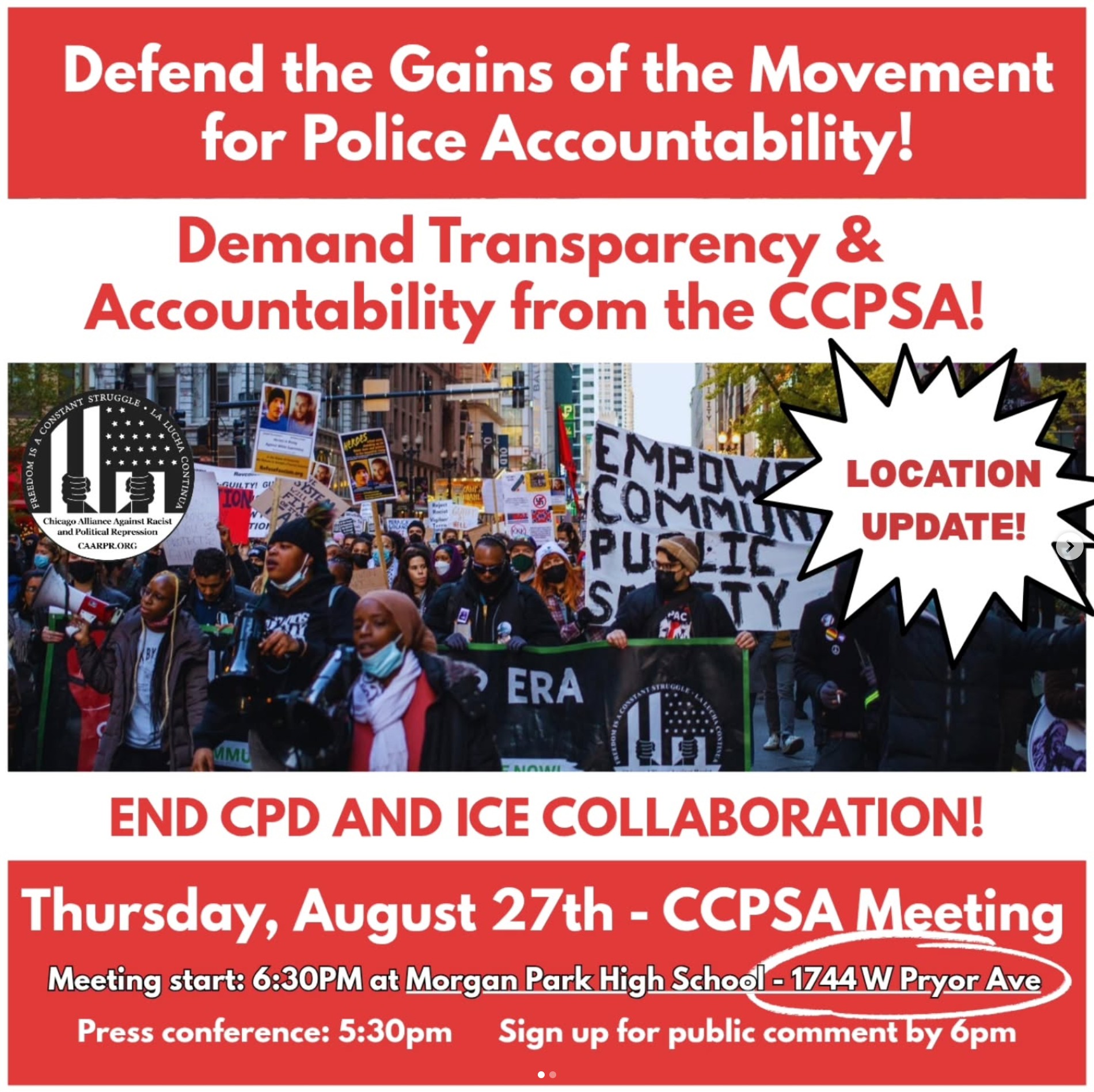 Defend the Gains of the Movement for Police Accountabilitity