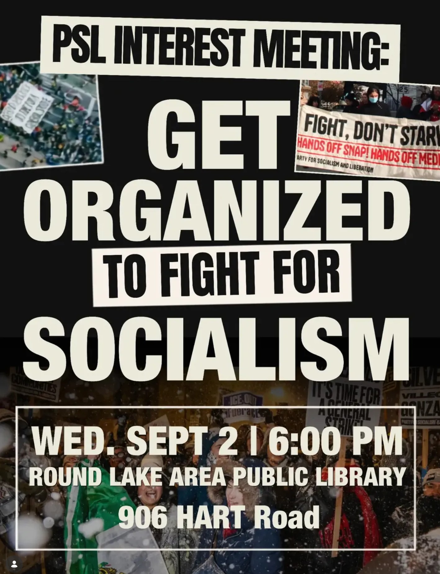 PSL Interest Meeting - Get Organized to Fight for Socialism