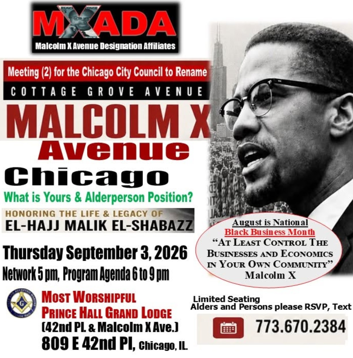 Malcolm X Avenue Chicago