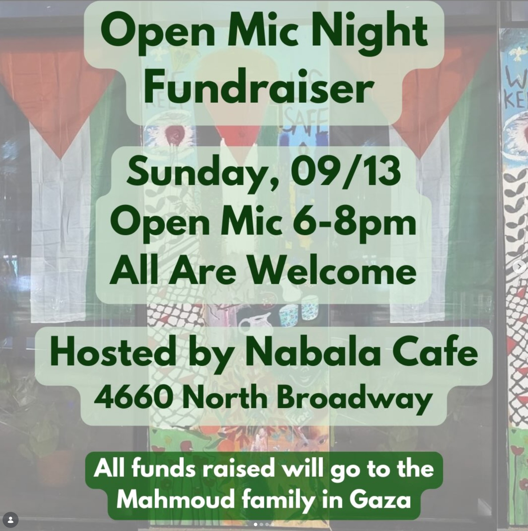 Open Mic Fundraiser for Gaza