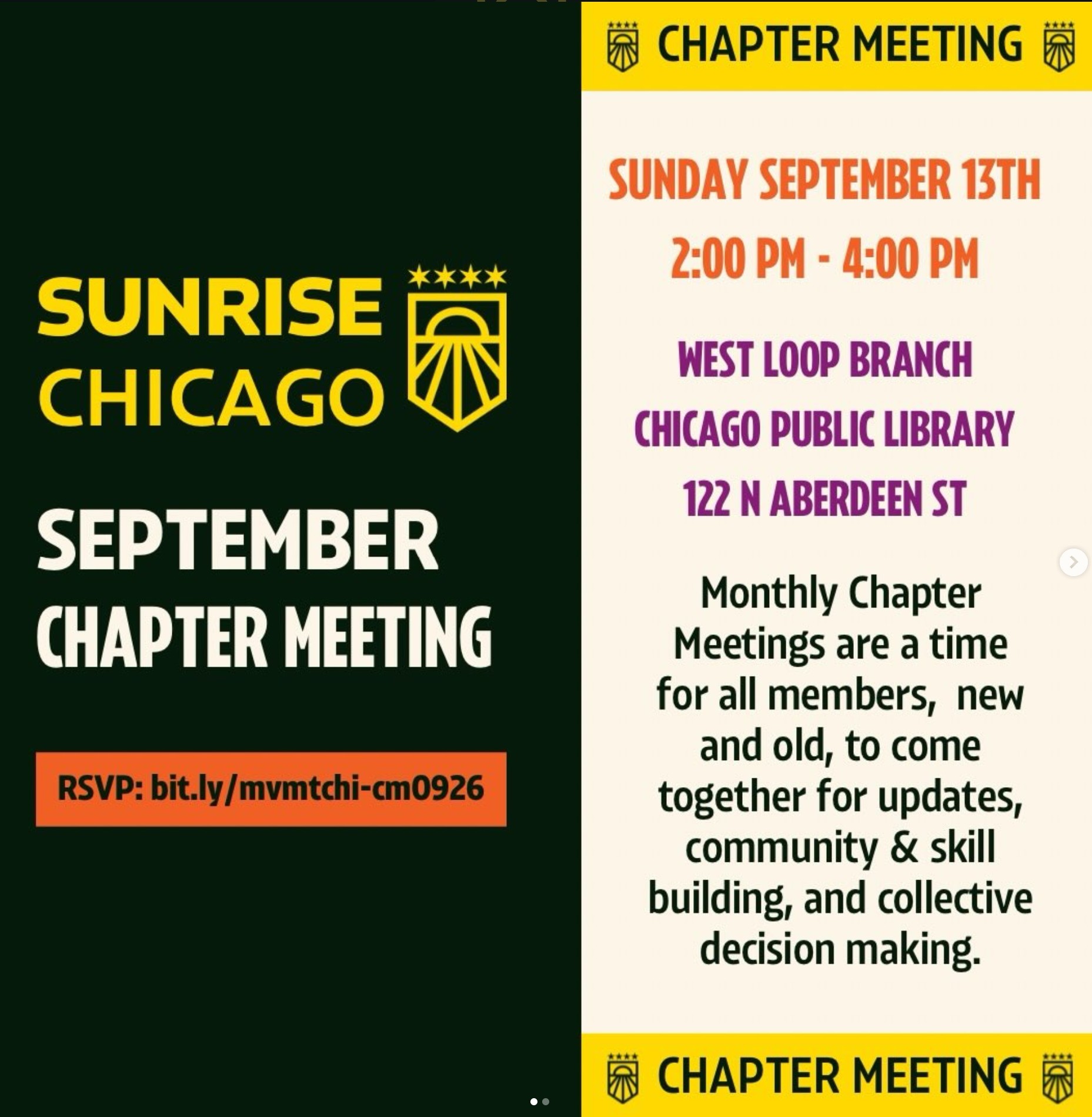 Sunrise Chicago Chapter Meeting
