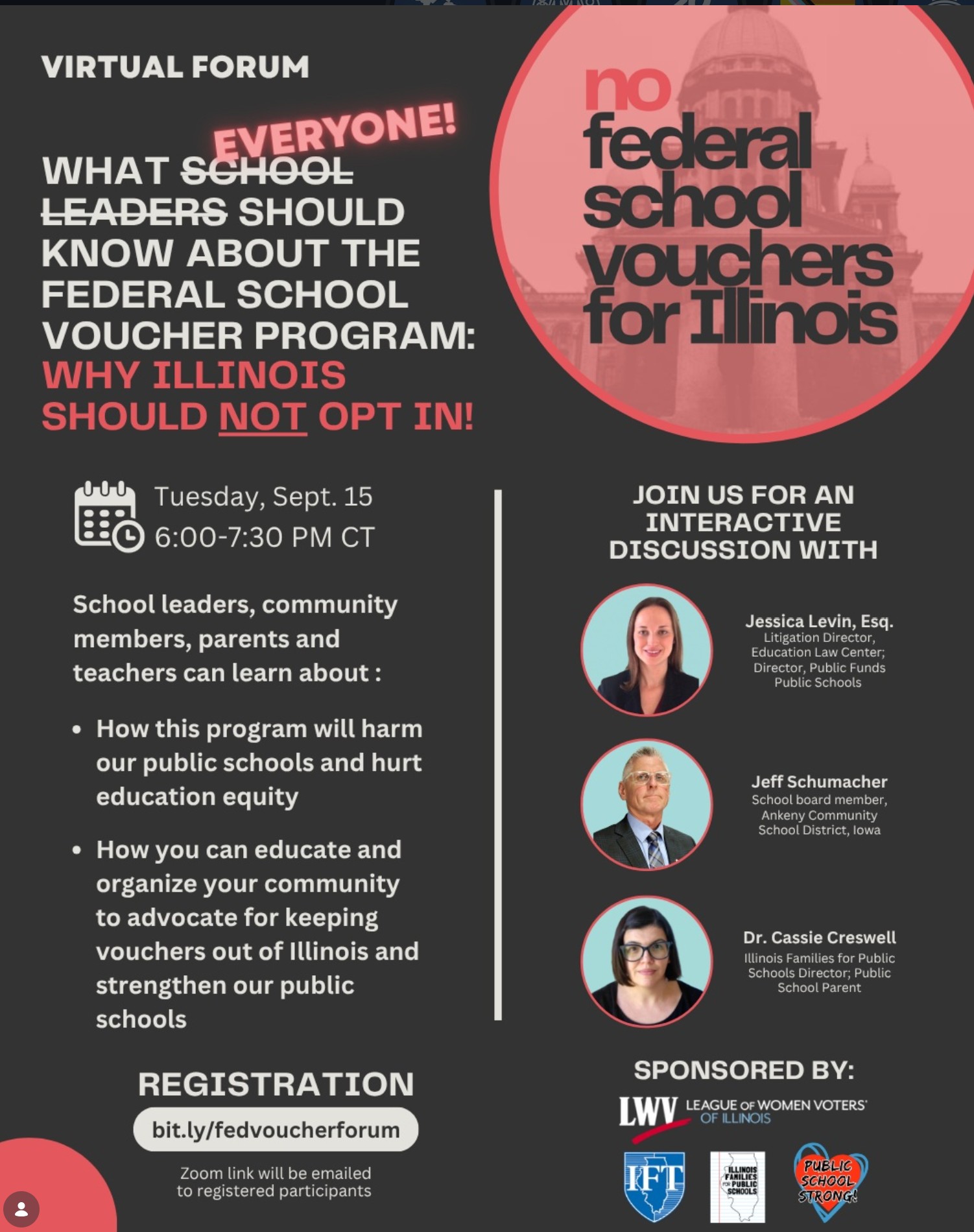 No Federal School Vouchers for Illinois!