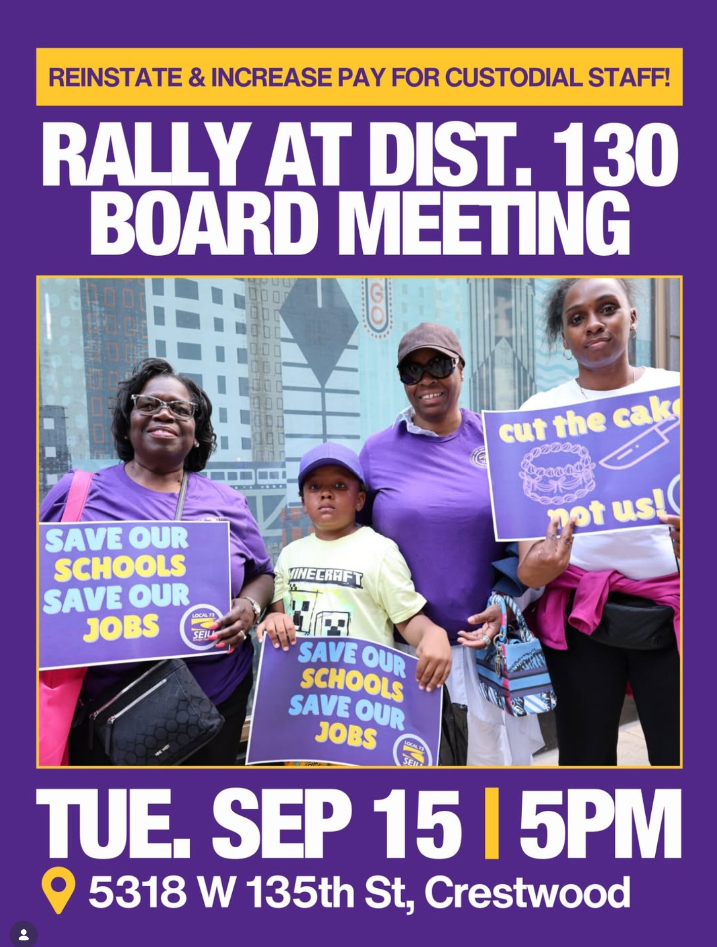 Rally at Distict 130 Board Meeting