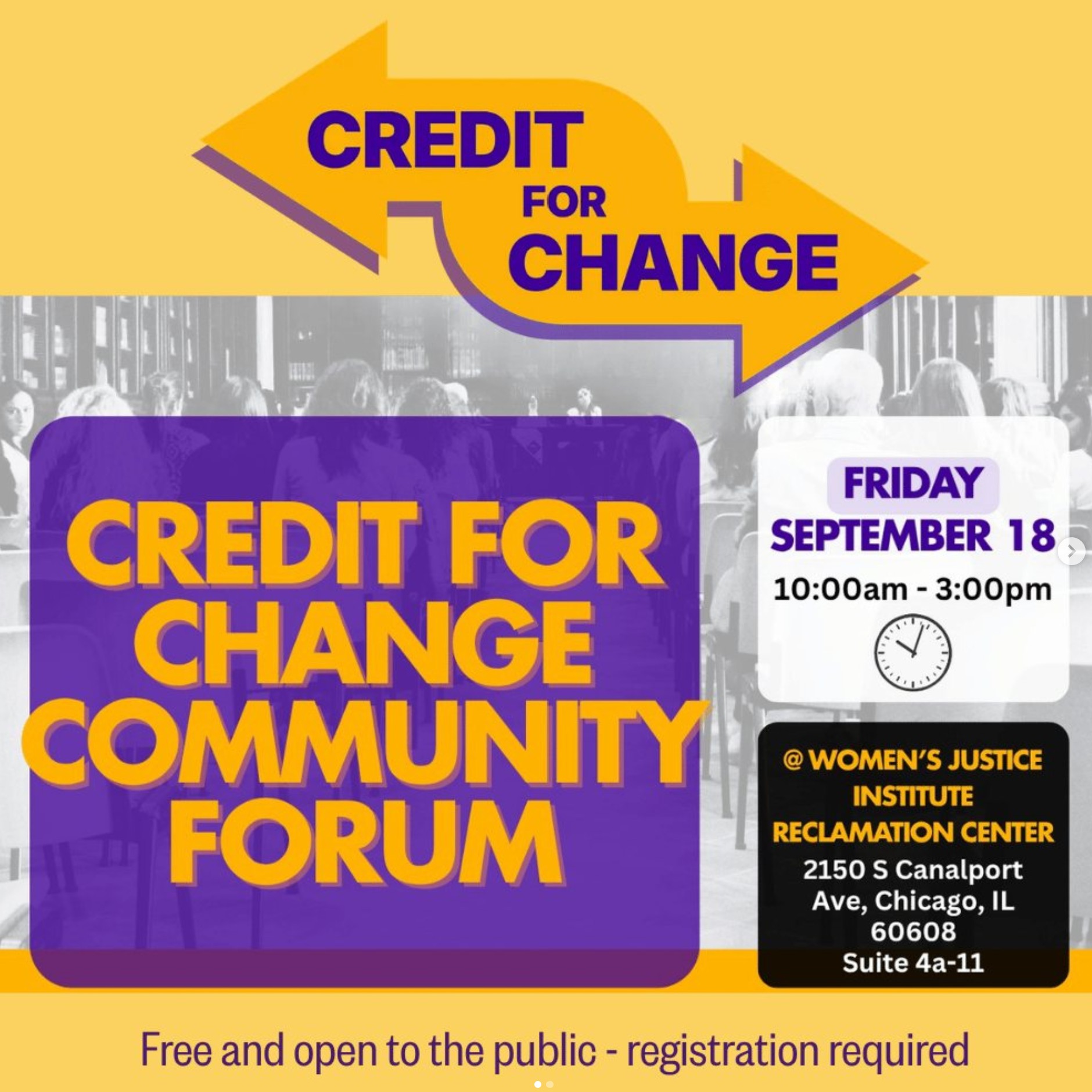 Credit for Change Community Forum