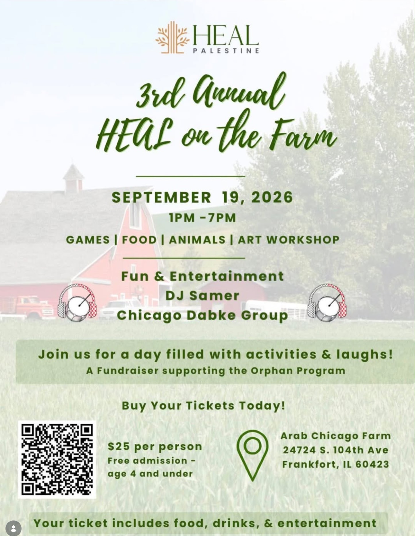 Heal Palestine 3rd Annual Heal on the Farm