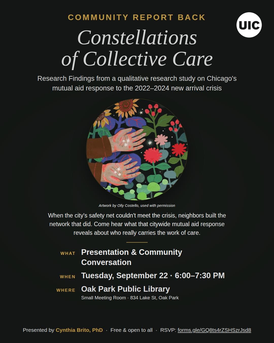 Constellations of Collective Care Community Report Back