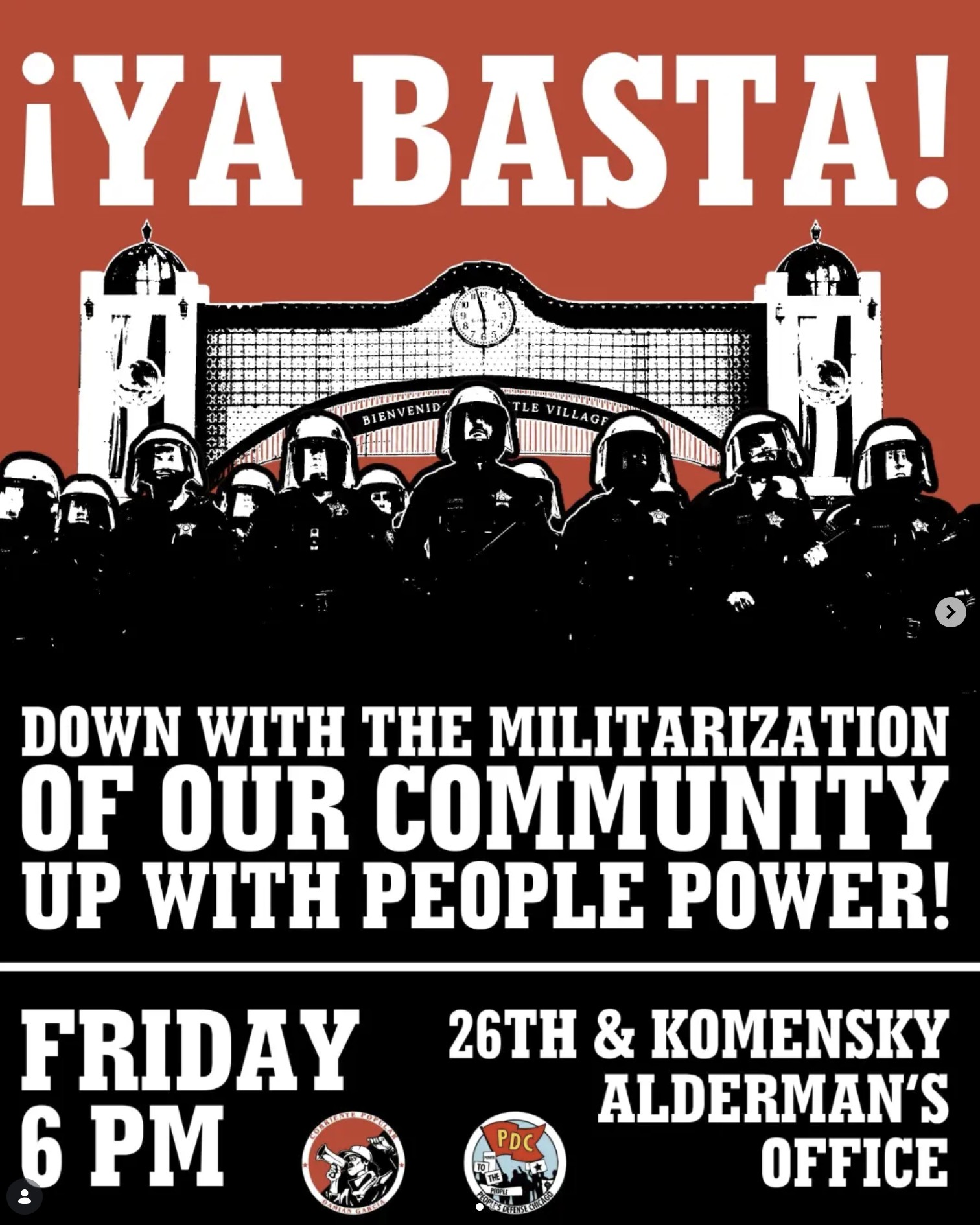 Down With the Militarization of Our Community - Up With People Power