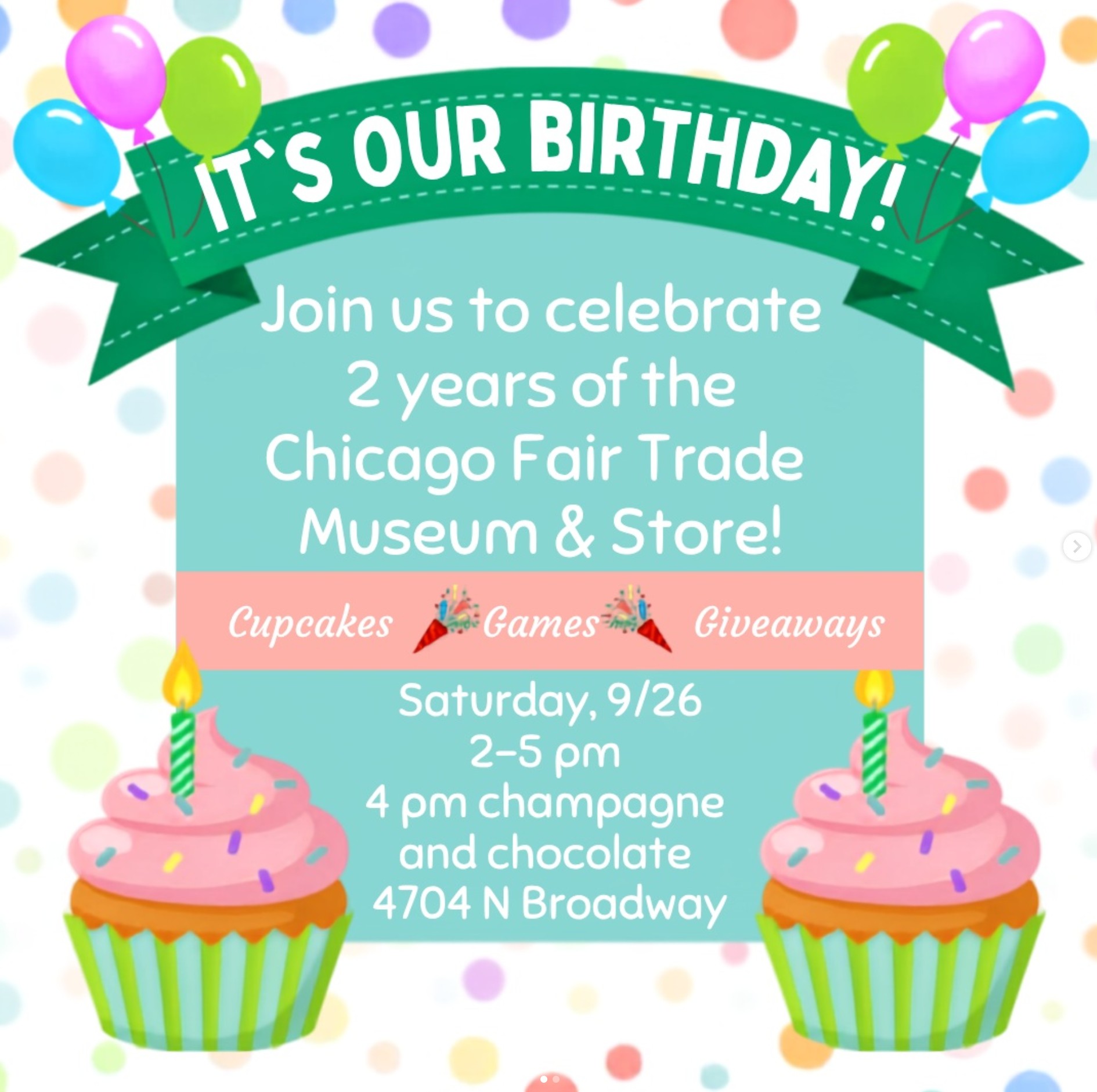 Celebrate the 2nd Birthday of Chicago Fair Trade Museum & Store