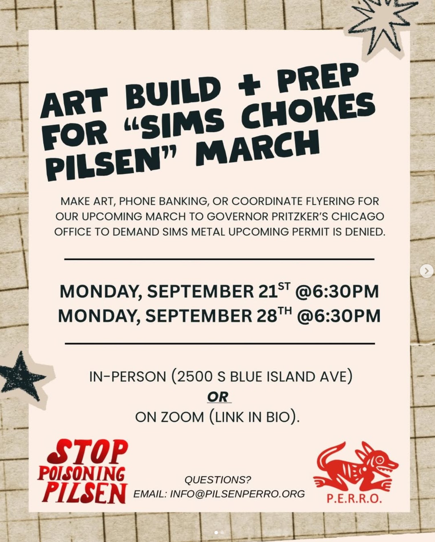 Art Build + Prep for Sims Chokes Pilsen March