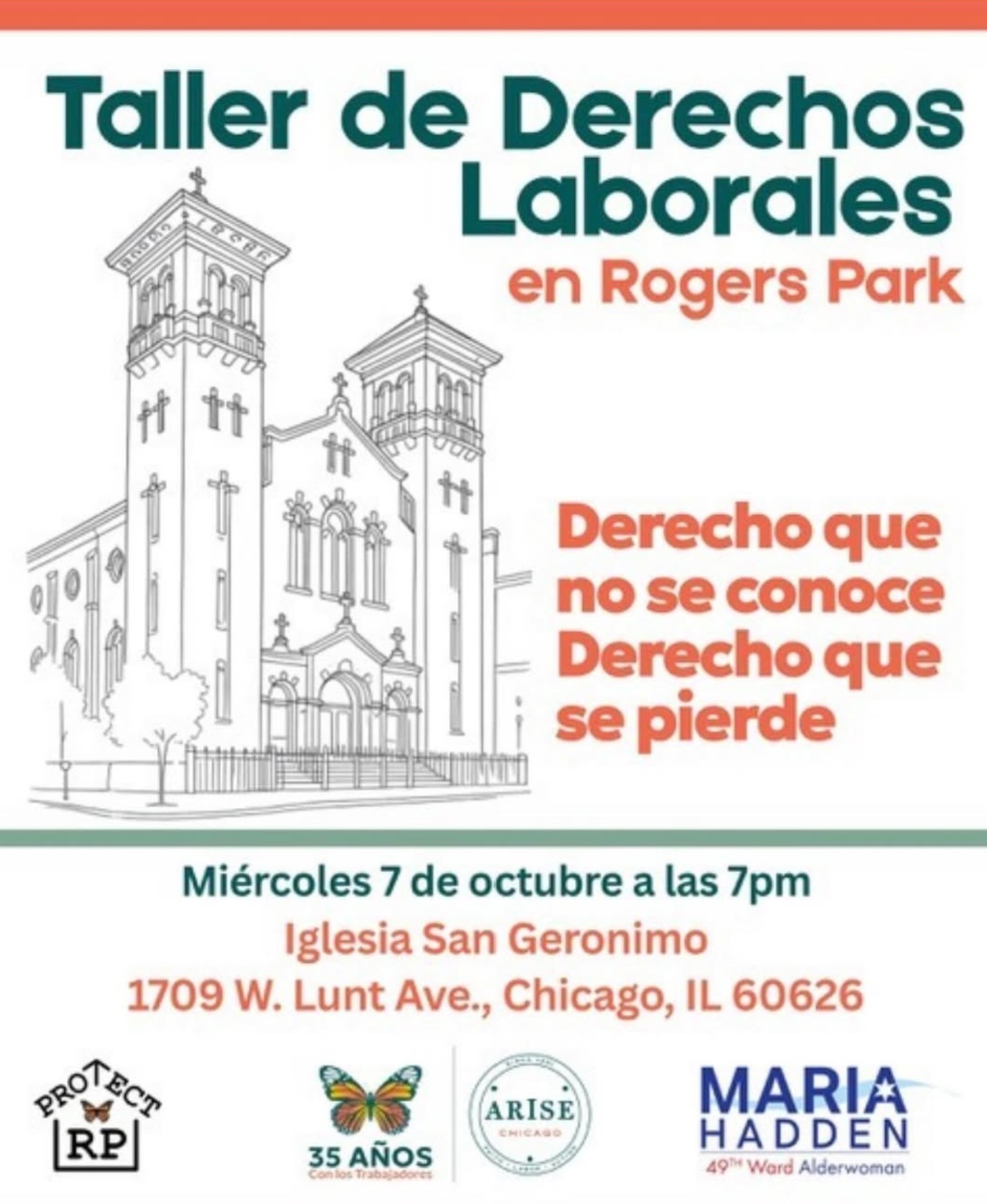 Taller de Derechos Laborales en Rogers Park