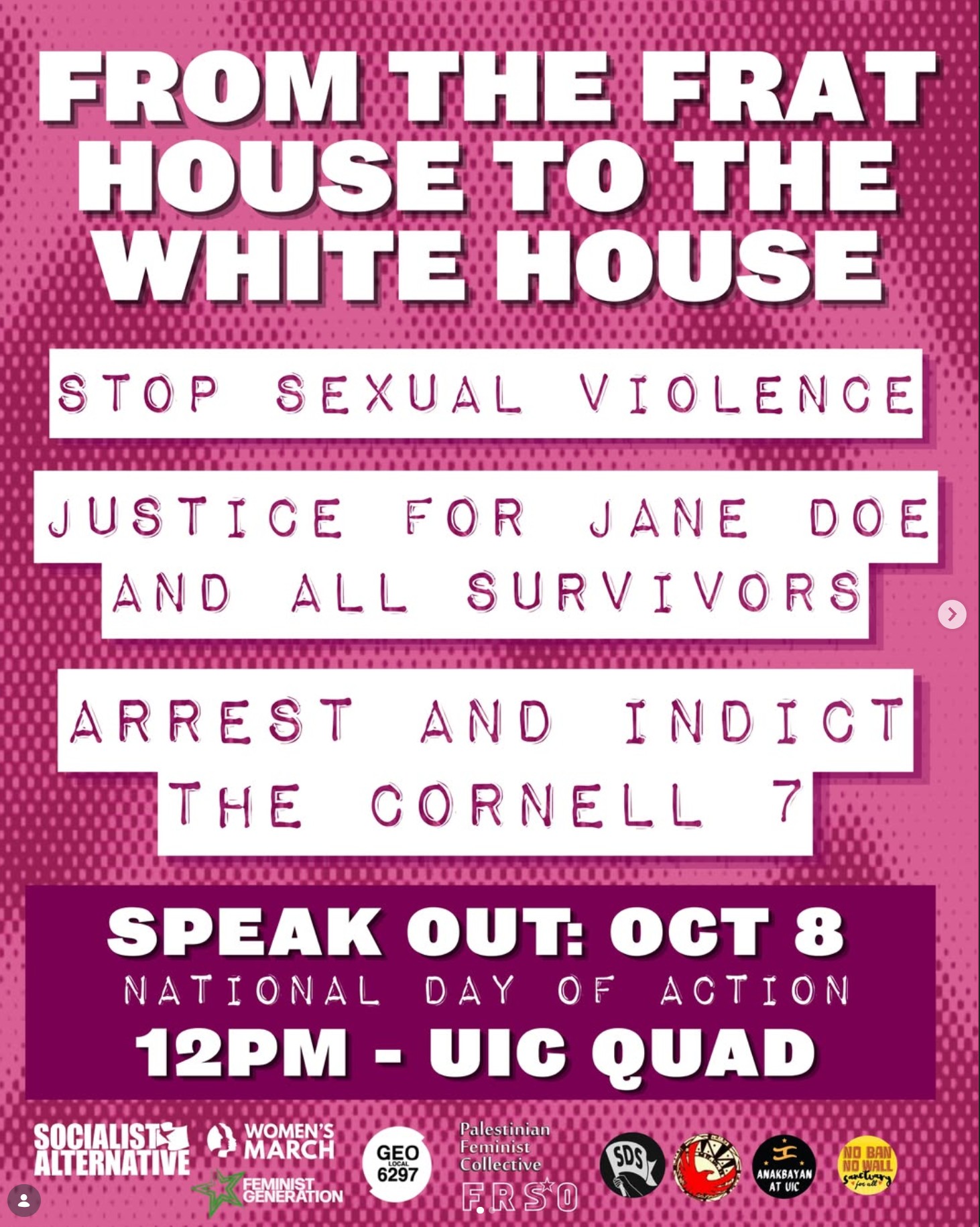 From the Frat House to the White House - Stop Sexual Violence