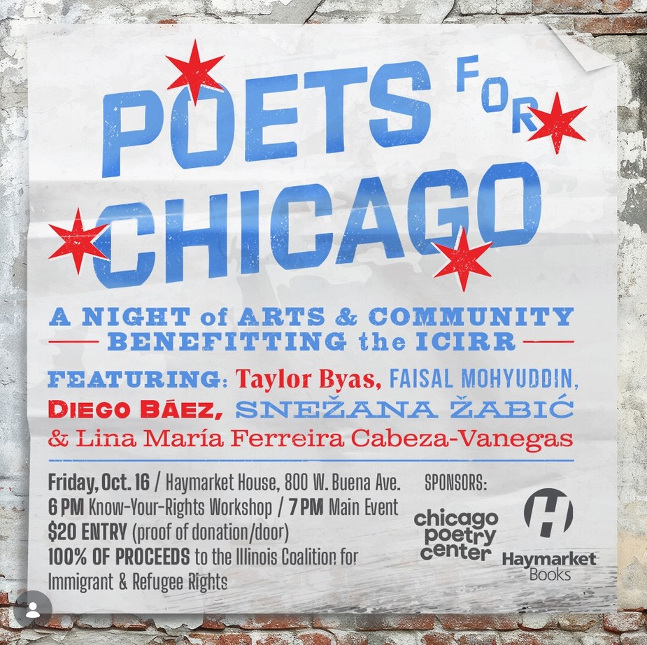 Poets for Chicago - A Night of Arts & Community Benefiting the ICIRR