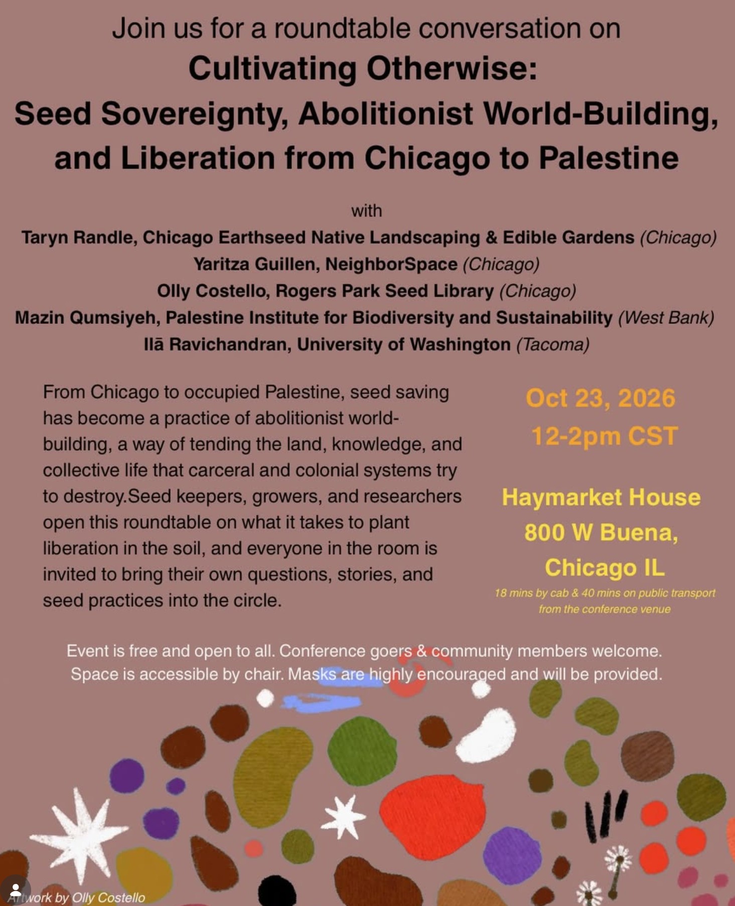 Cultivating Otherwise - Seed Soveignty, Abolitionist World Building and Solidarity from Palestine to Chicago