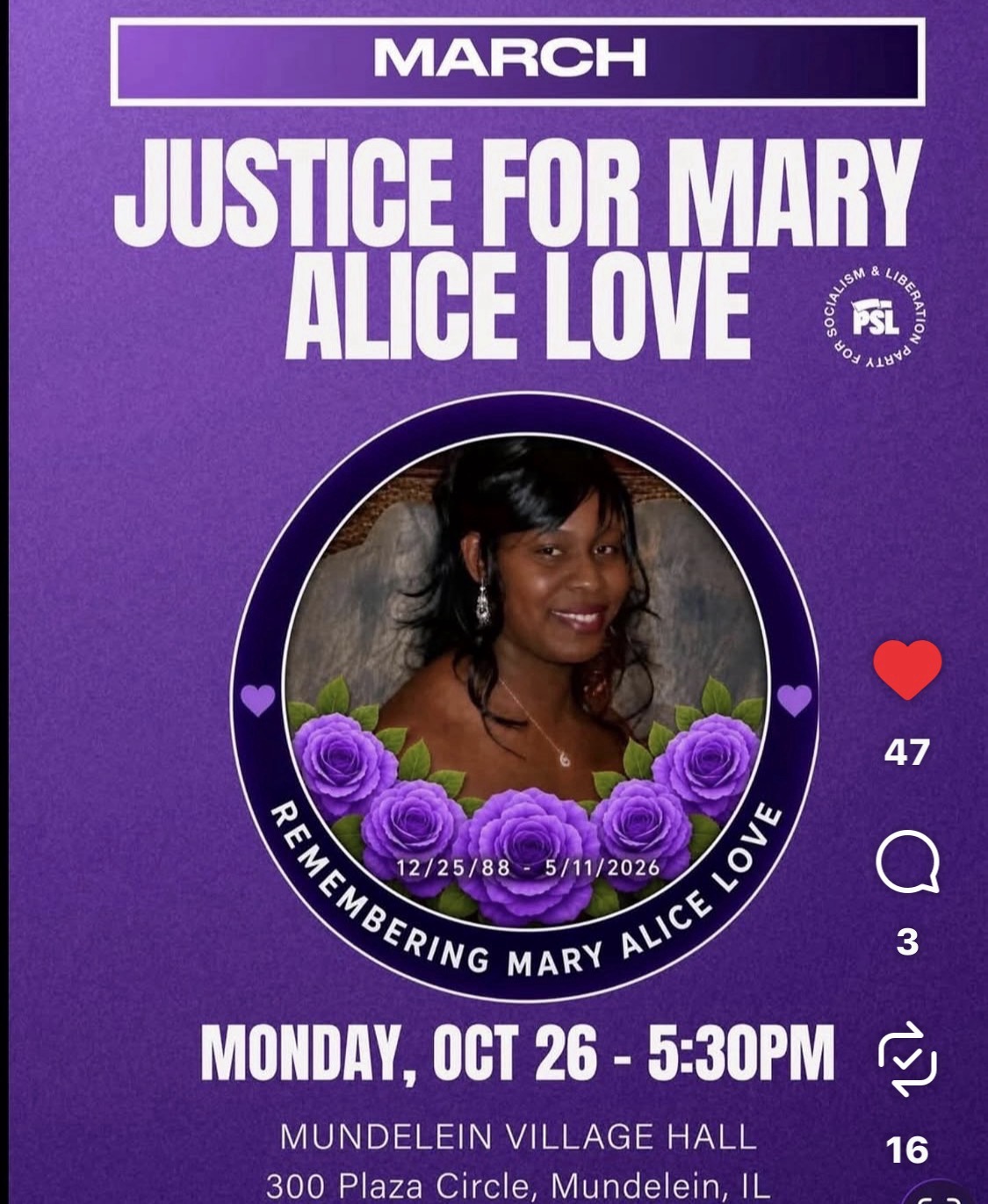 Justice For Mary Alice Love