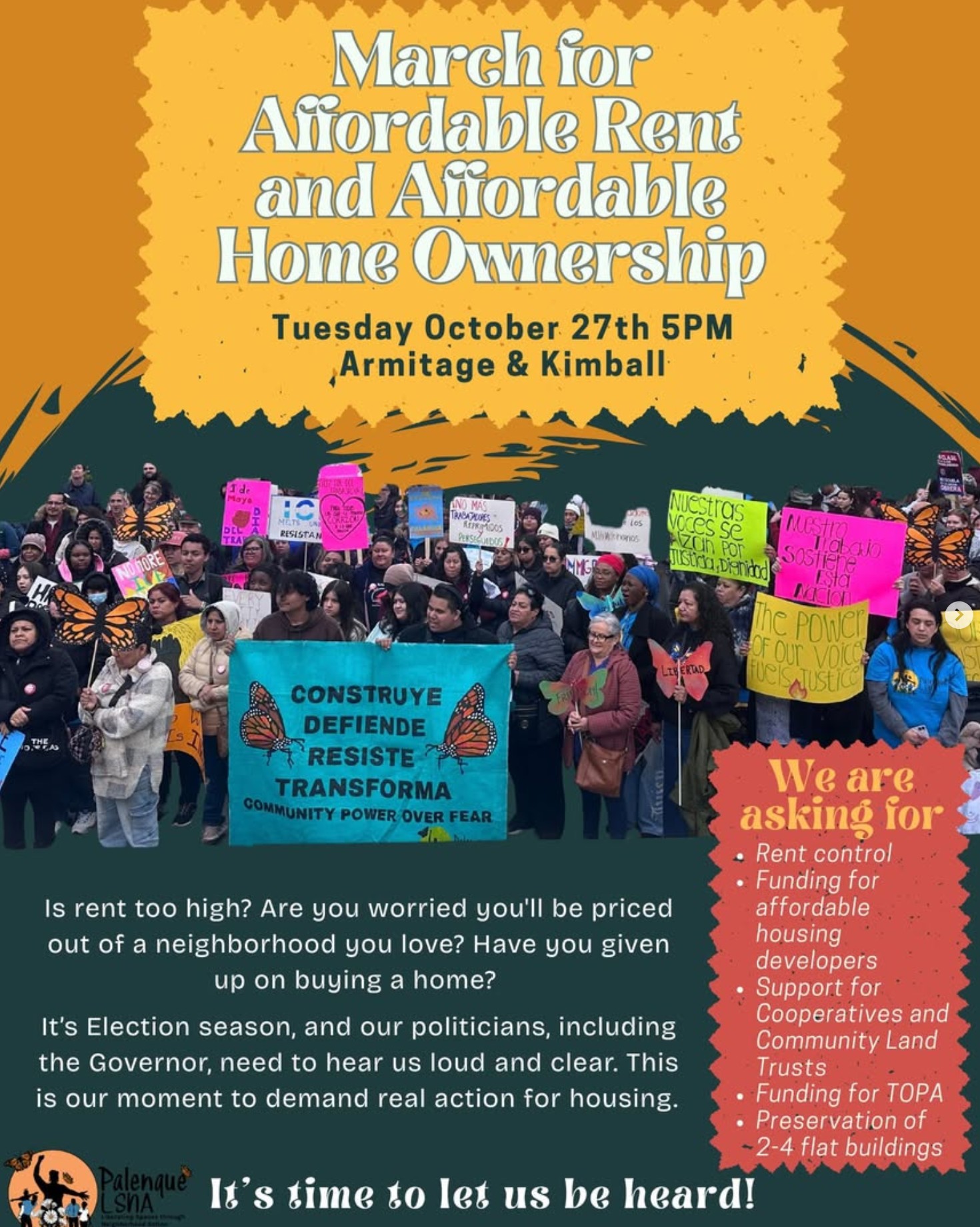 March for Affordable Rent and Affordable Home Ownership