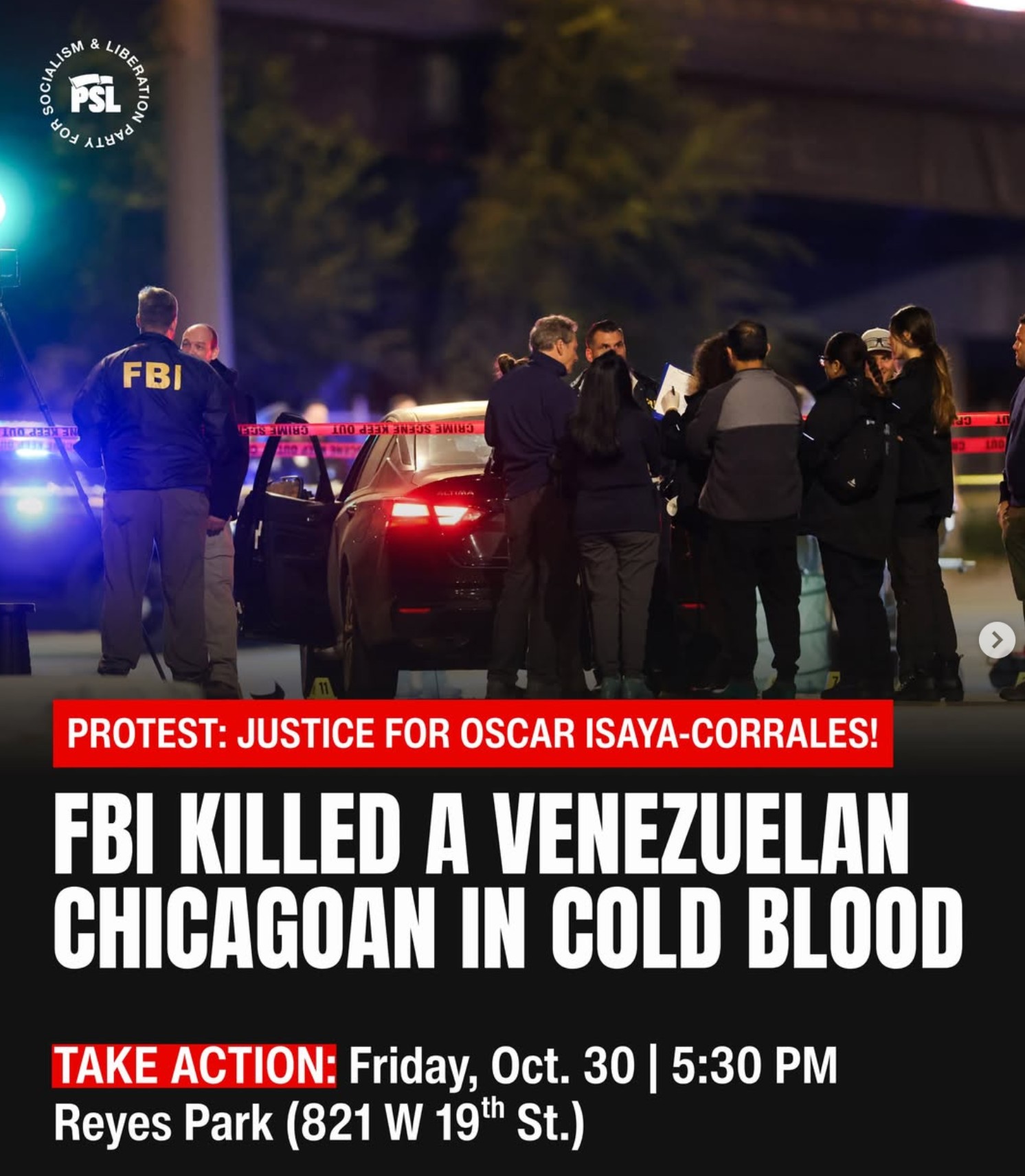 FBI Killed a Venezuelan Chicago in Cold Blood