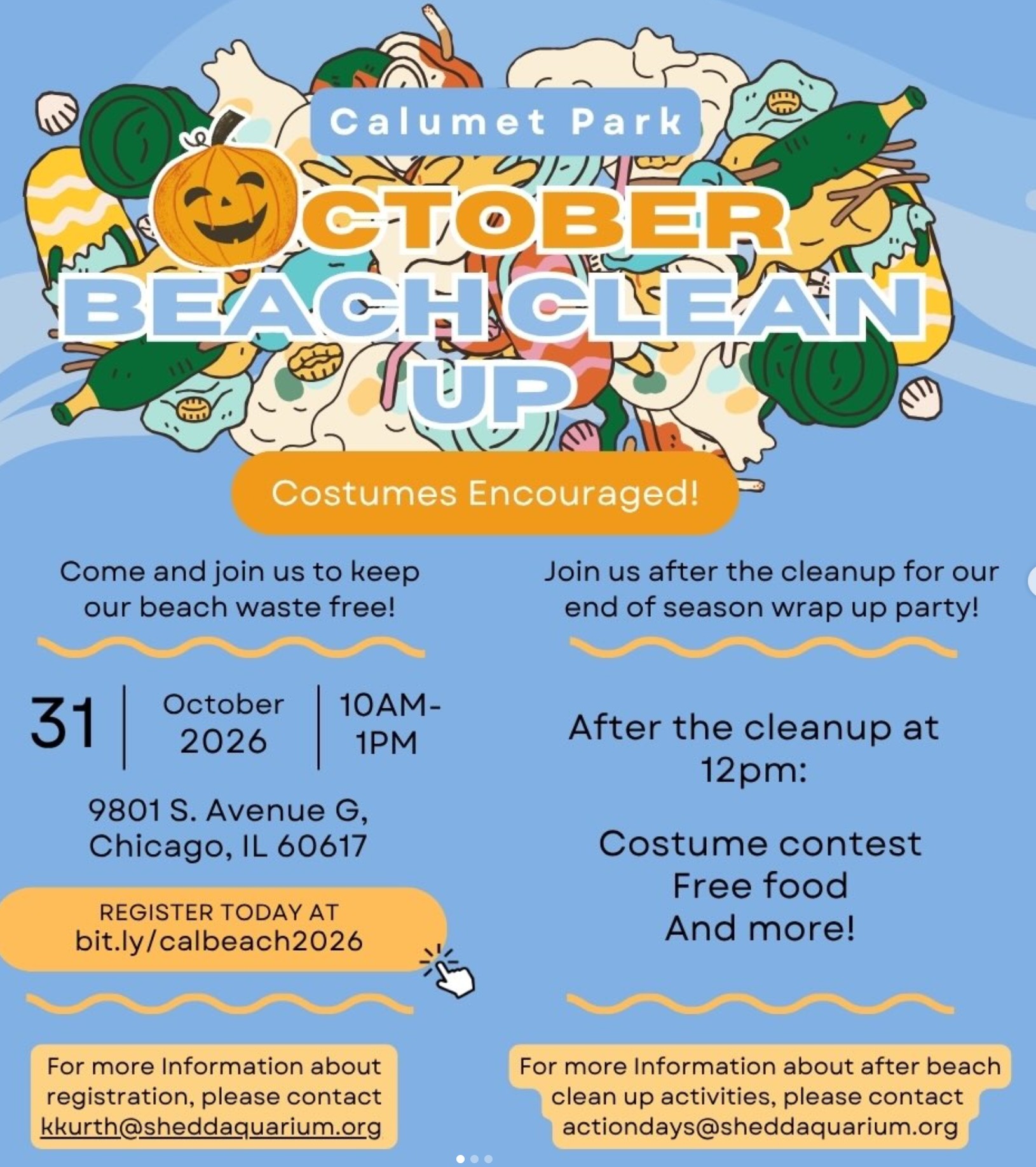 Calumet Park October Beach Clean-Up