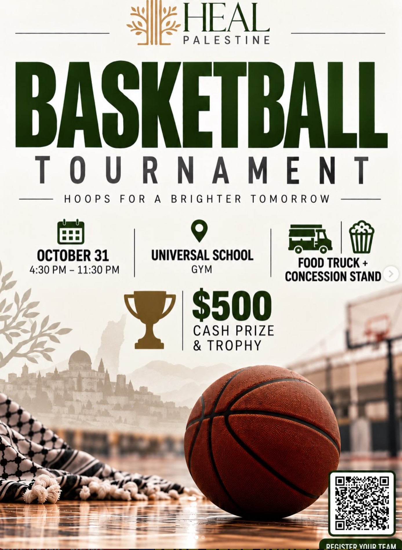 Heal Palestine Basketball Tournament