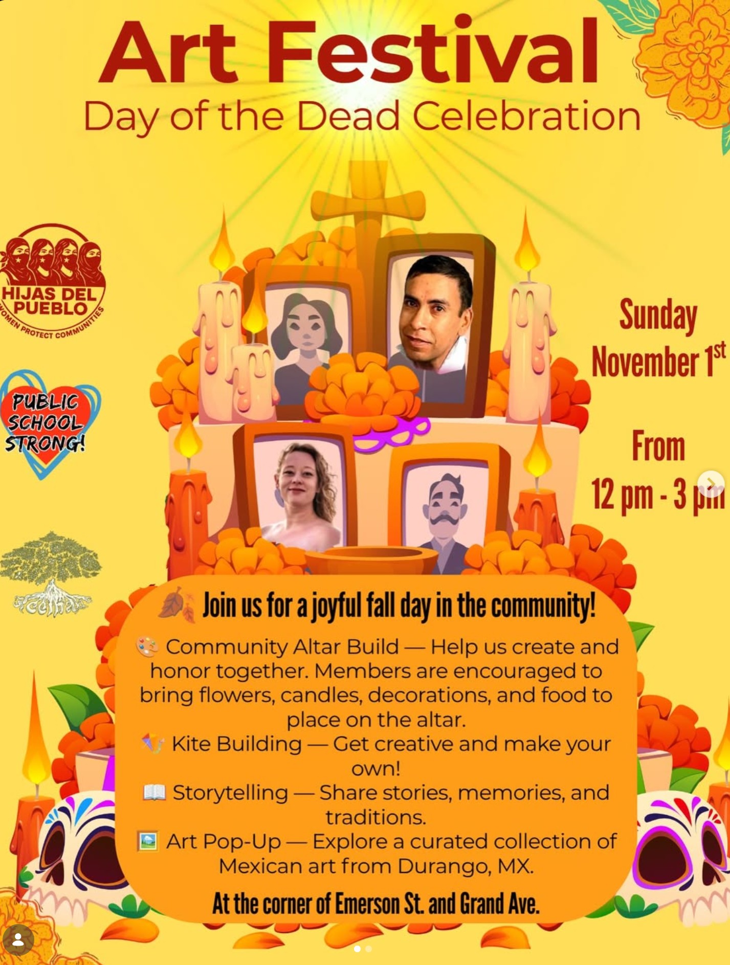 Hijas Del Pueblo's Art Festical + Day of the Dead Celebration
